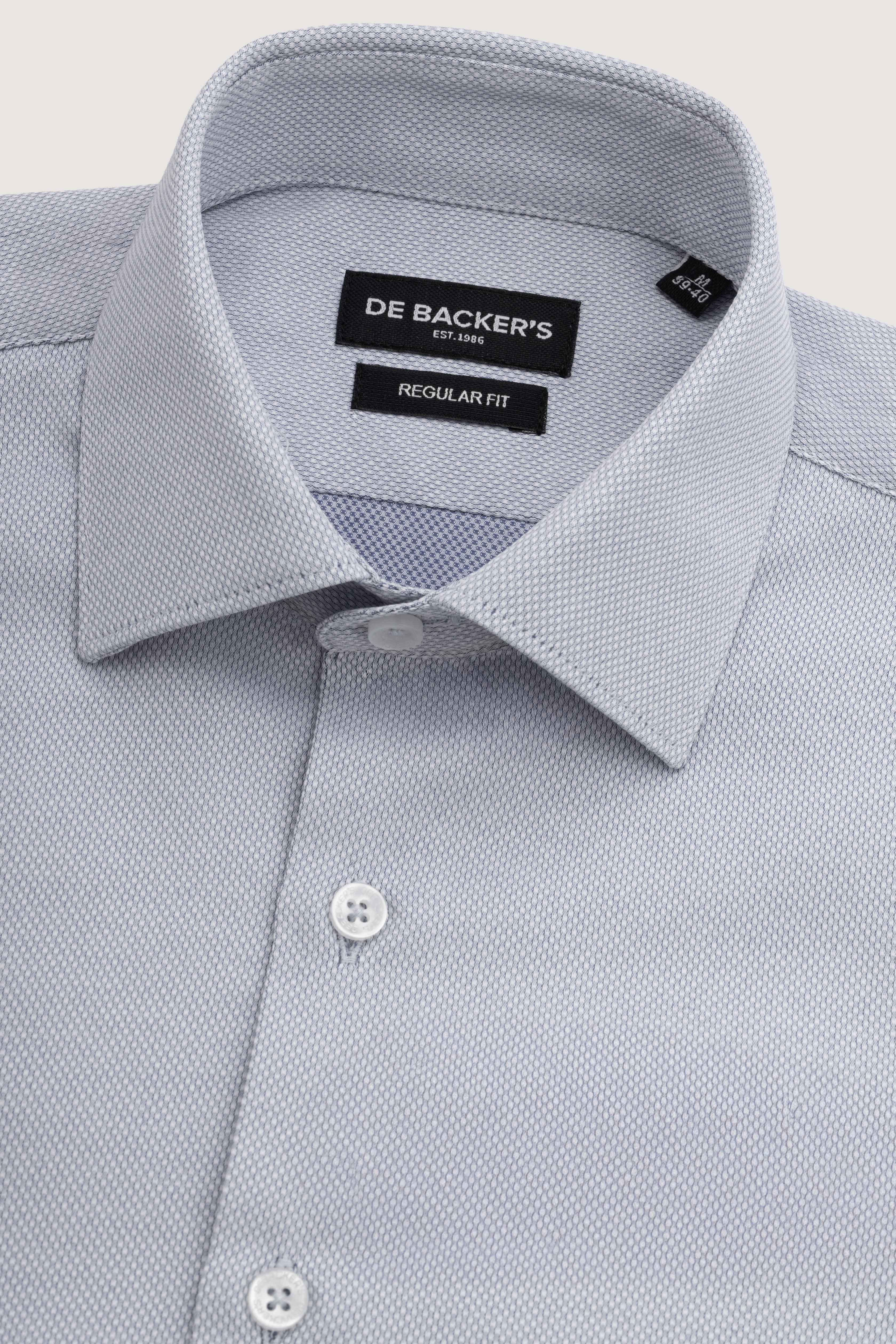 Gray Patterned Classic Shirt