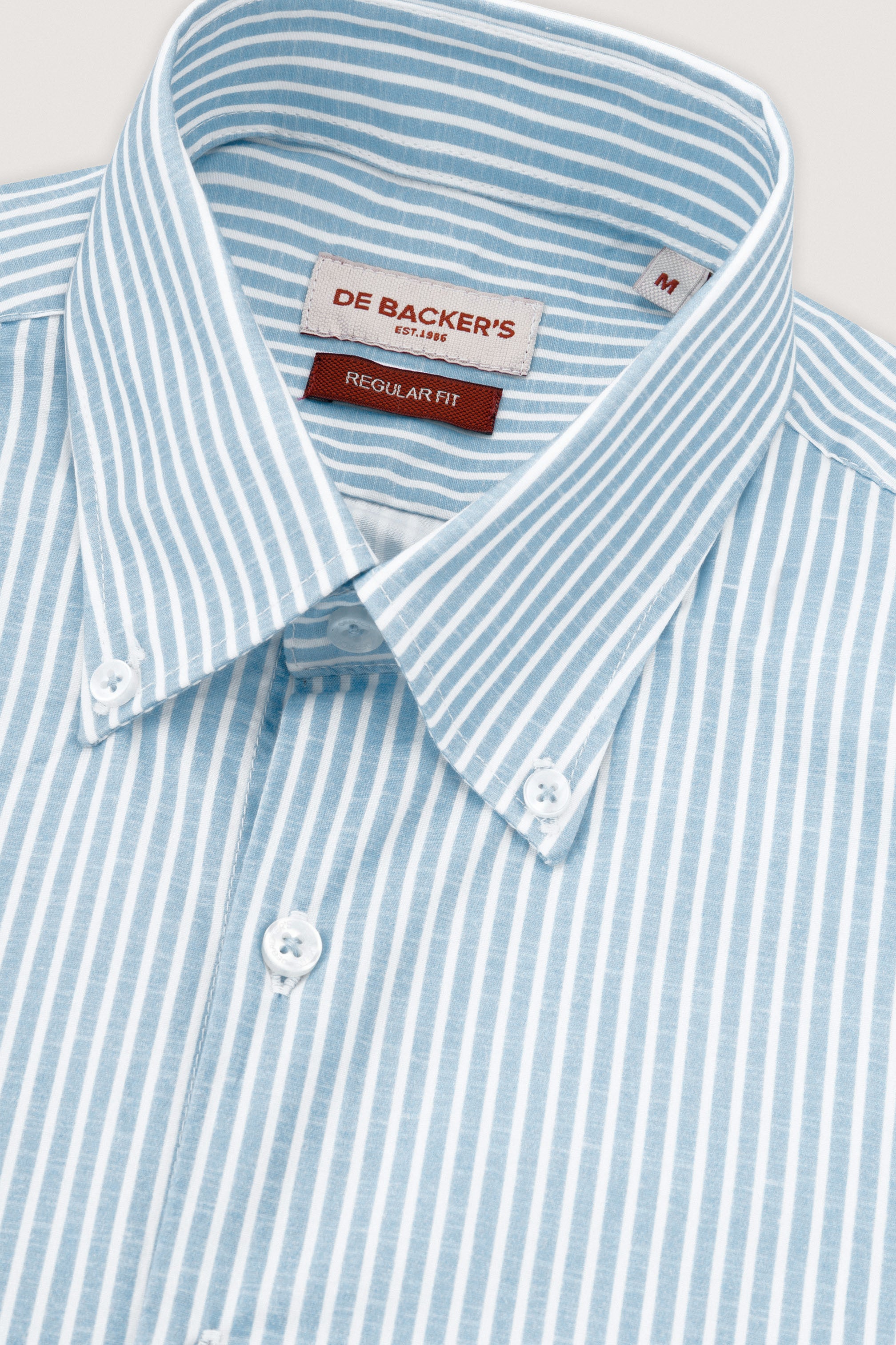 Turquoise Striped Smart Casual Shirt