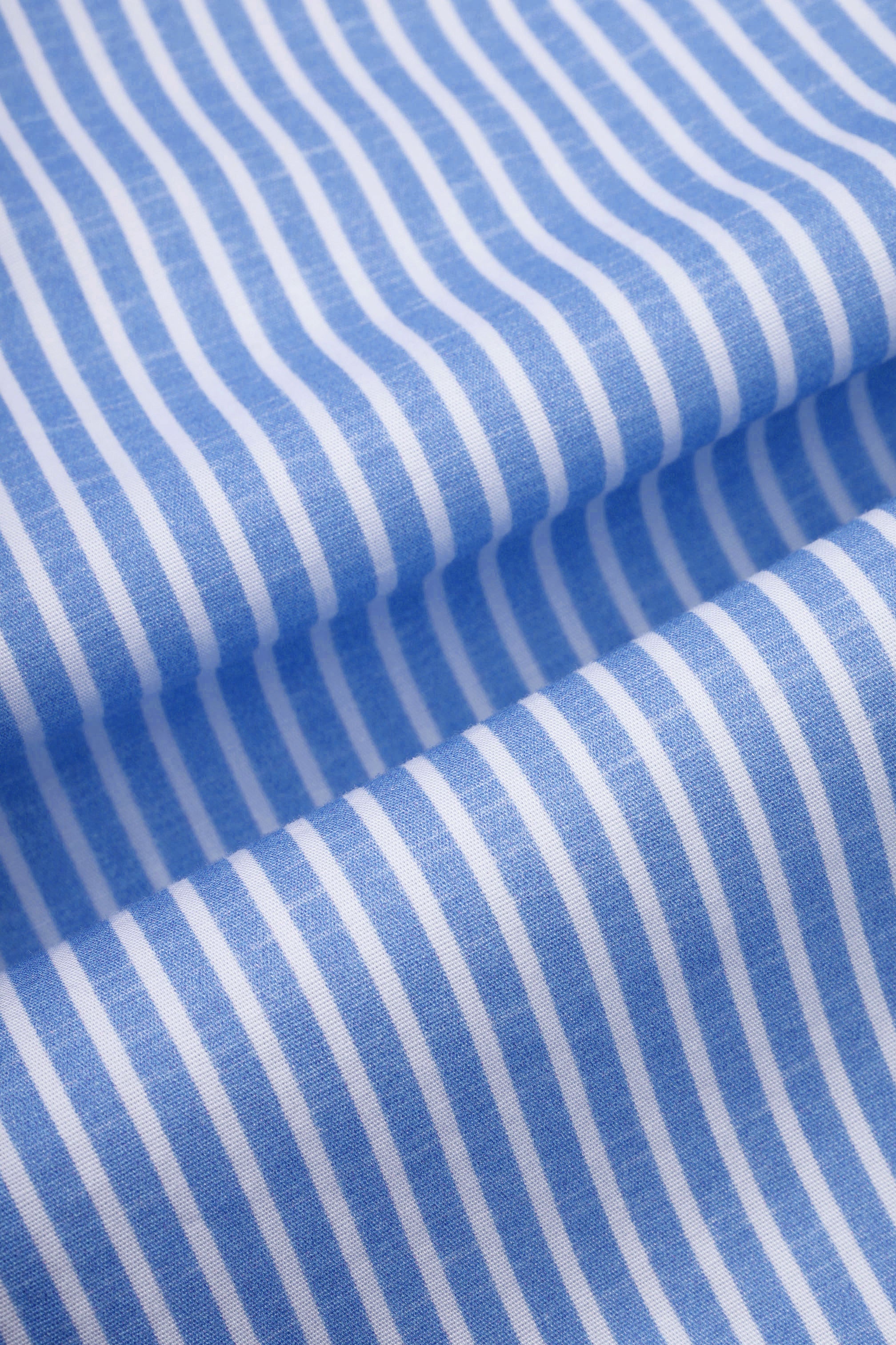 Light Blue Striped Smart Casual Shirt