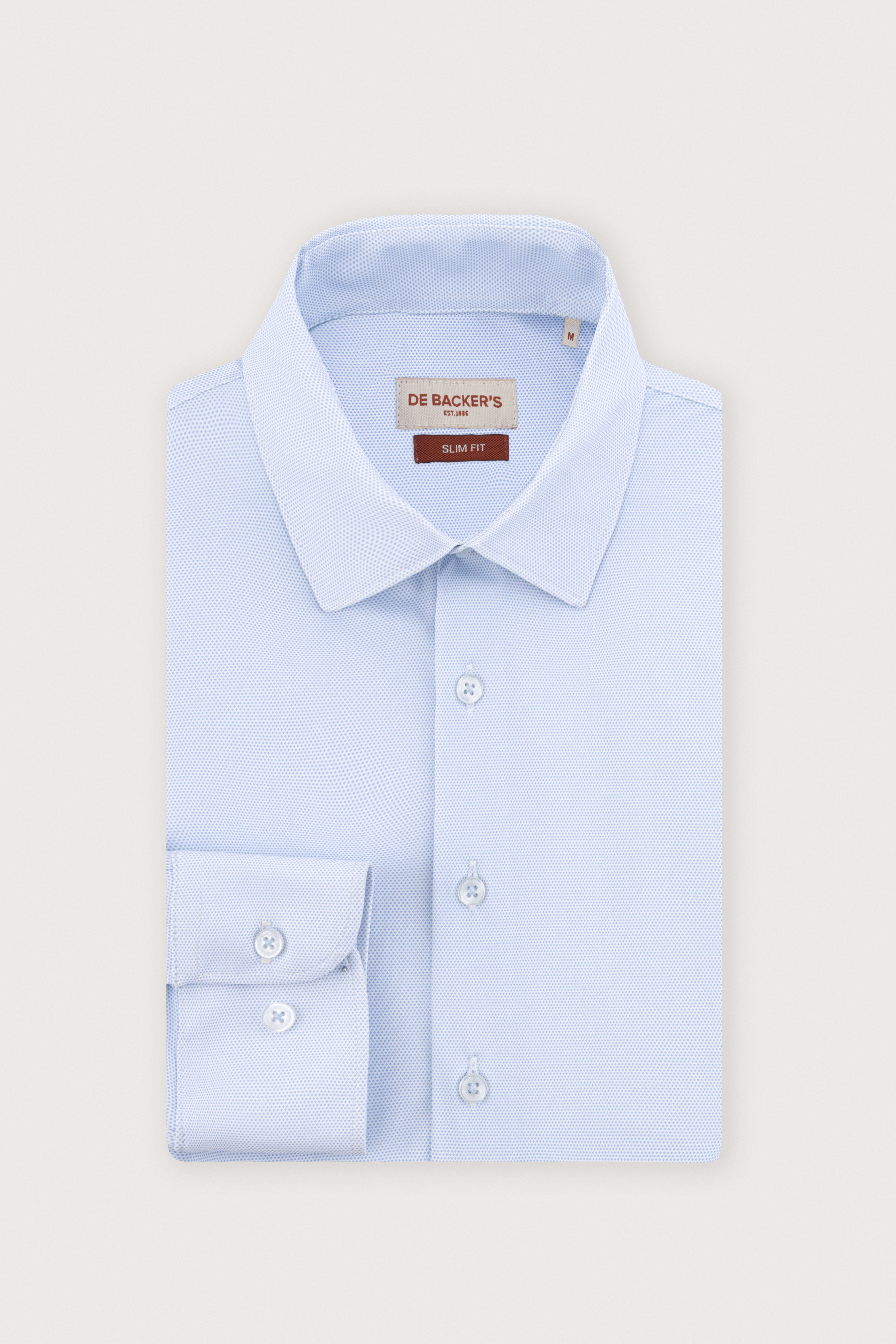 Light Blue Patterned Casual Shirt