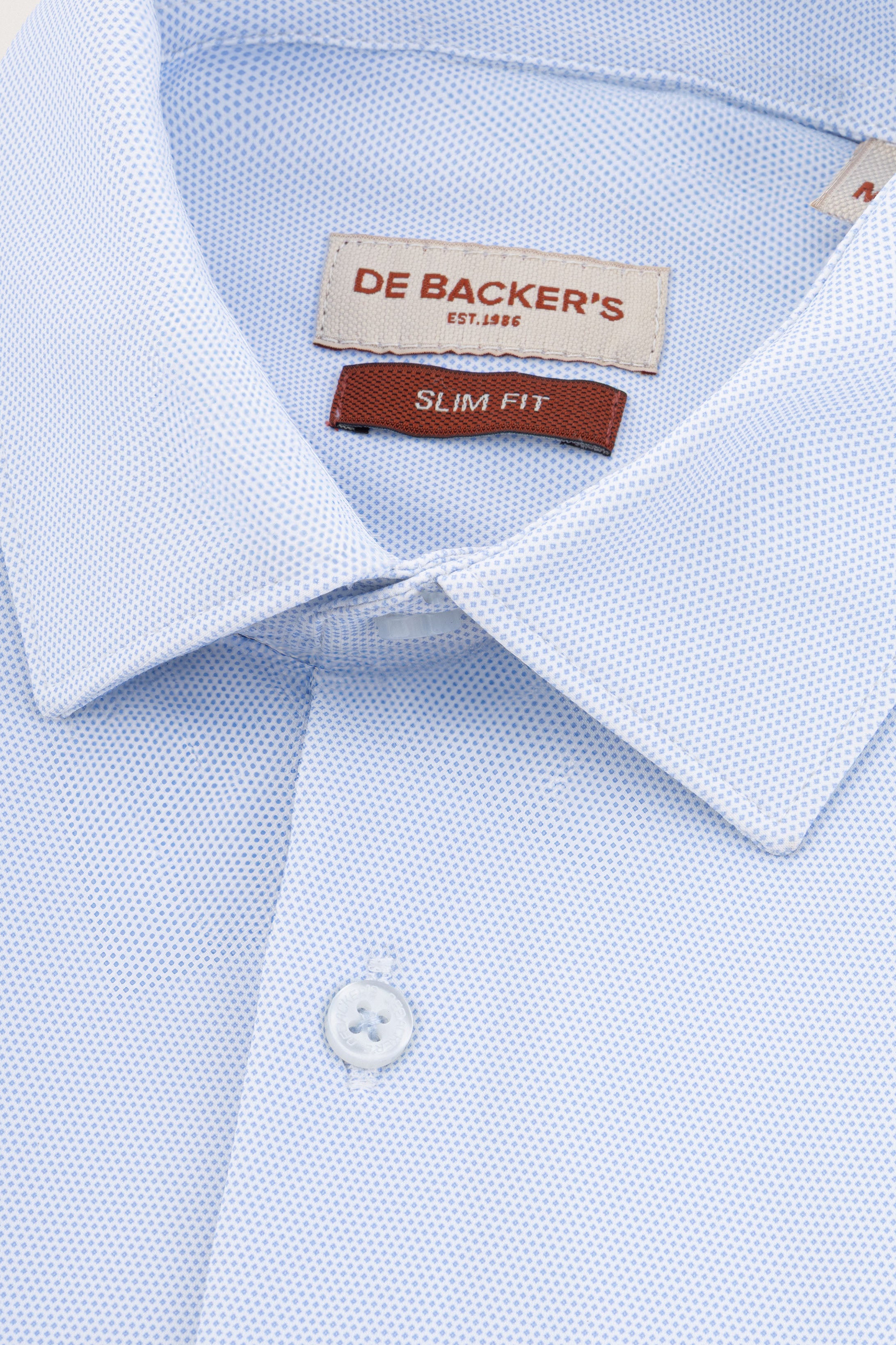 Light Blue Patterned Casual Shirt