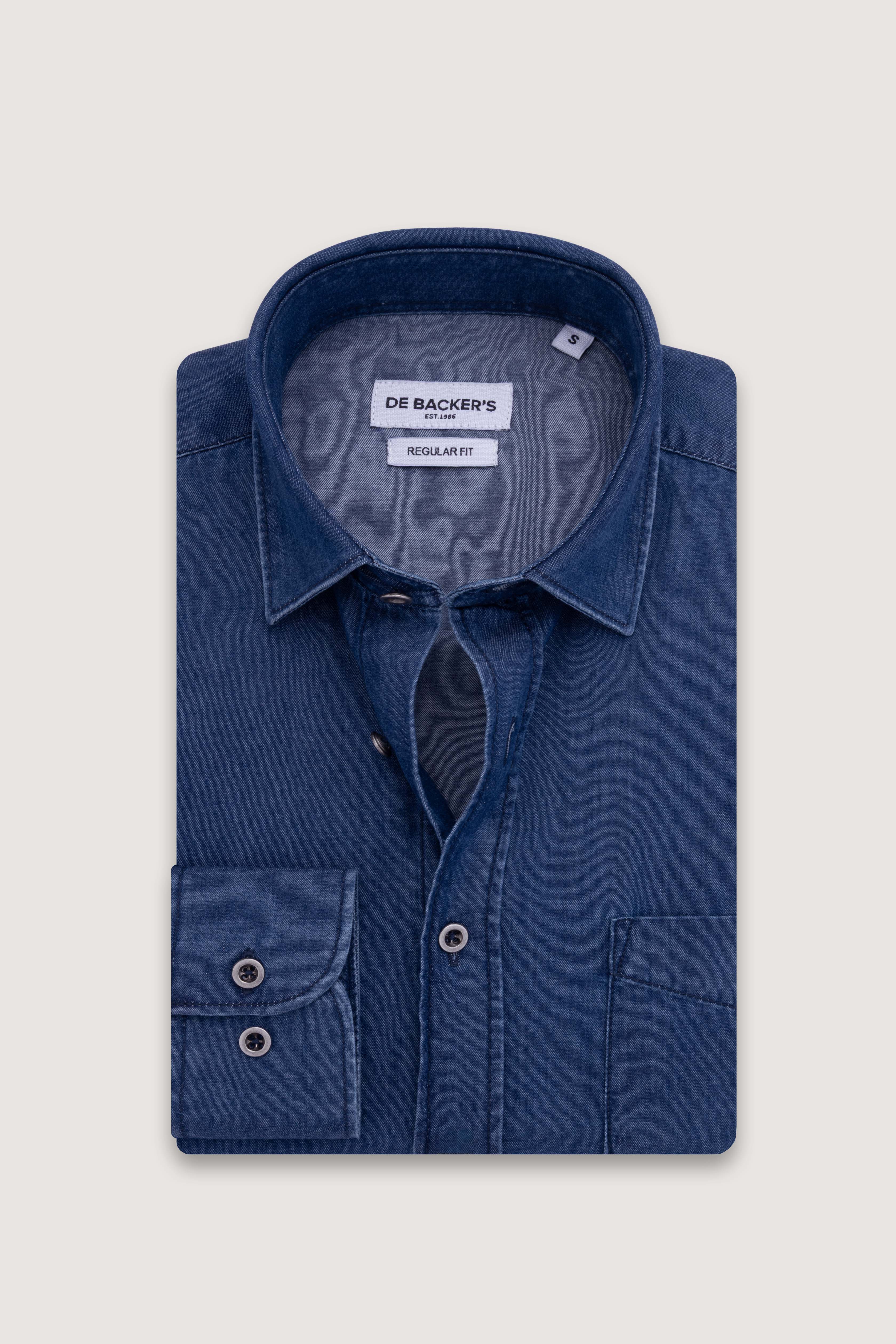 Navy Jeans Casual Shirt
