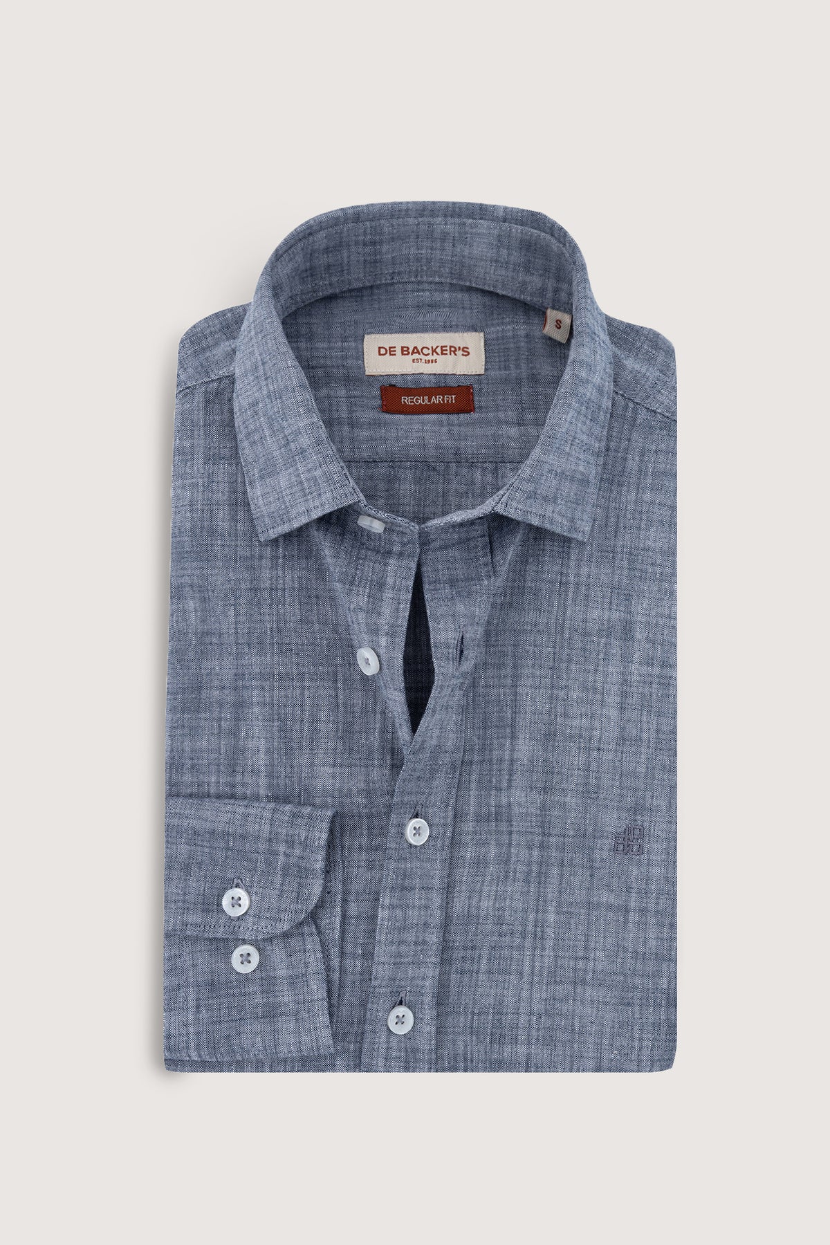 Dark Petrol Blue Casual Shirt - De Backers - 1