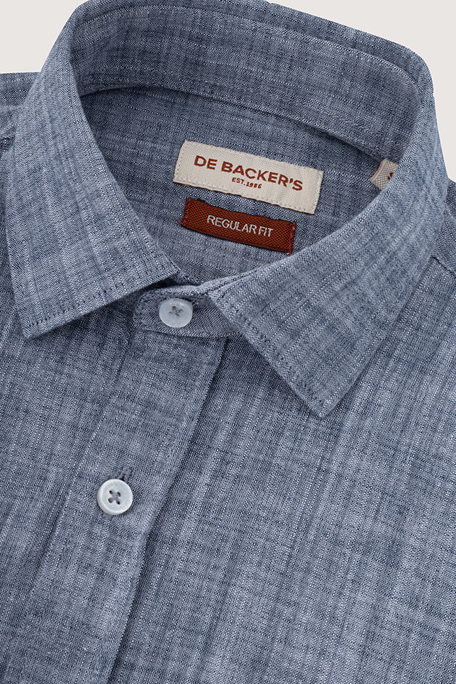 Dark Petrol Blue Casual Shirt - De Backers - 2