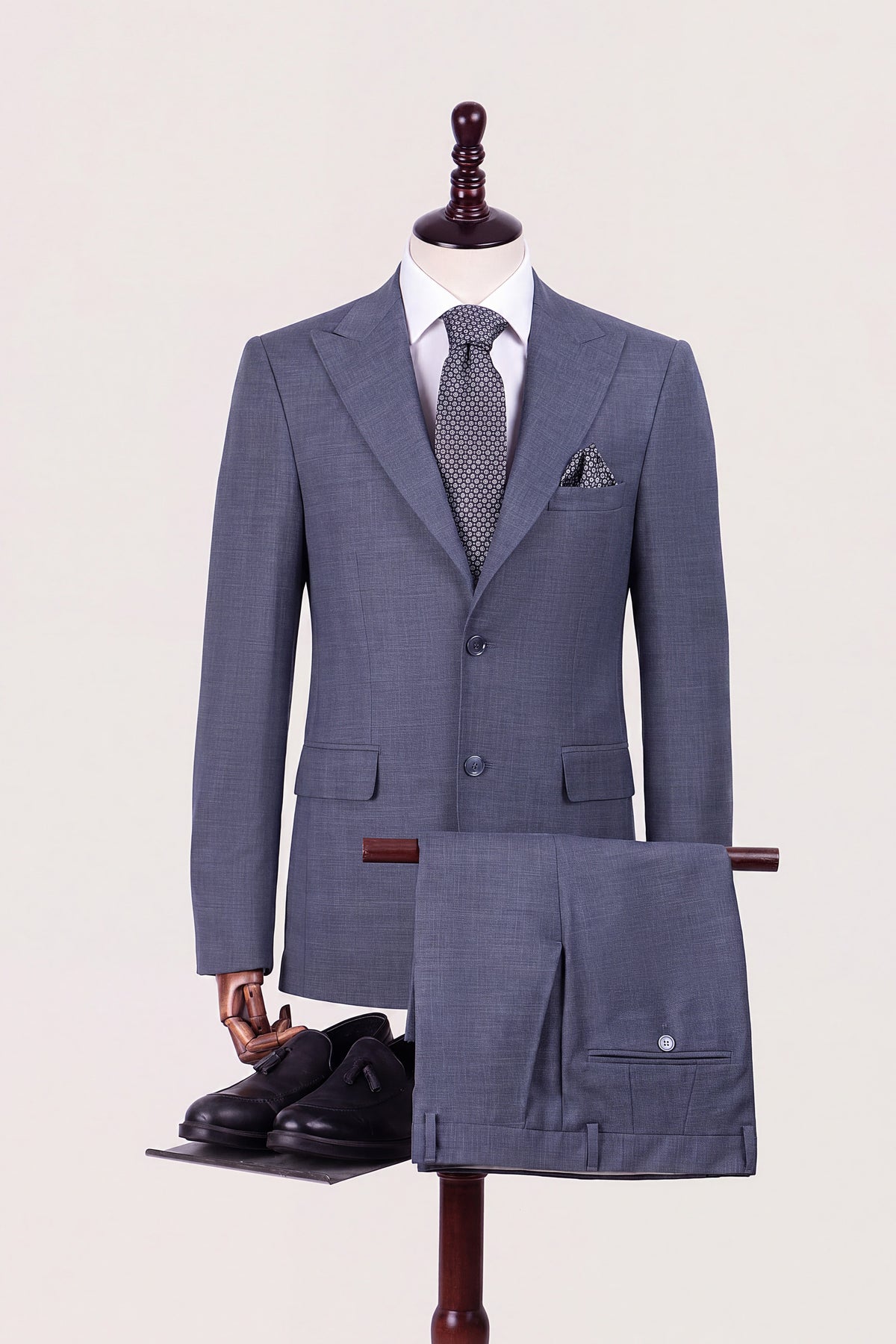 petrol-blue-check-classic-suit-dm21s261602 - 1