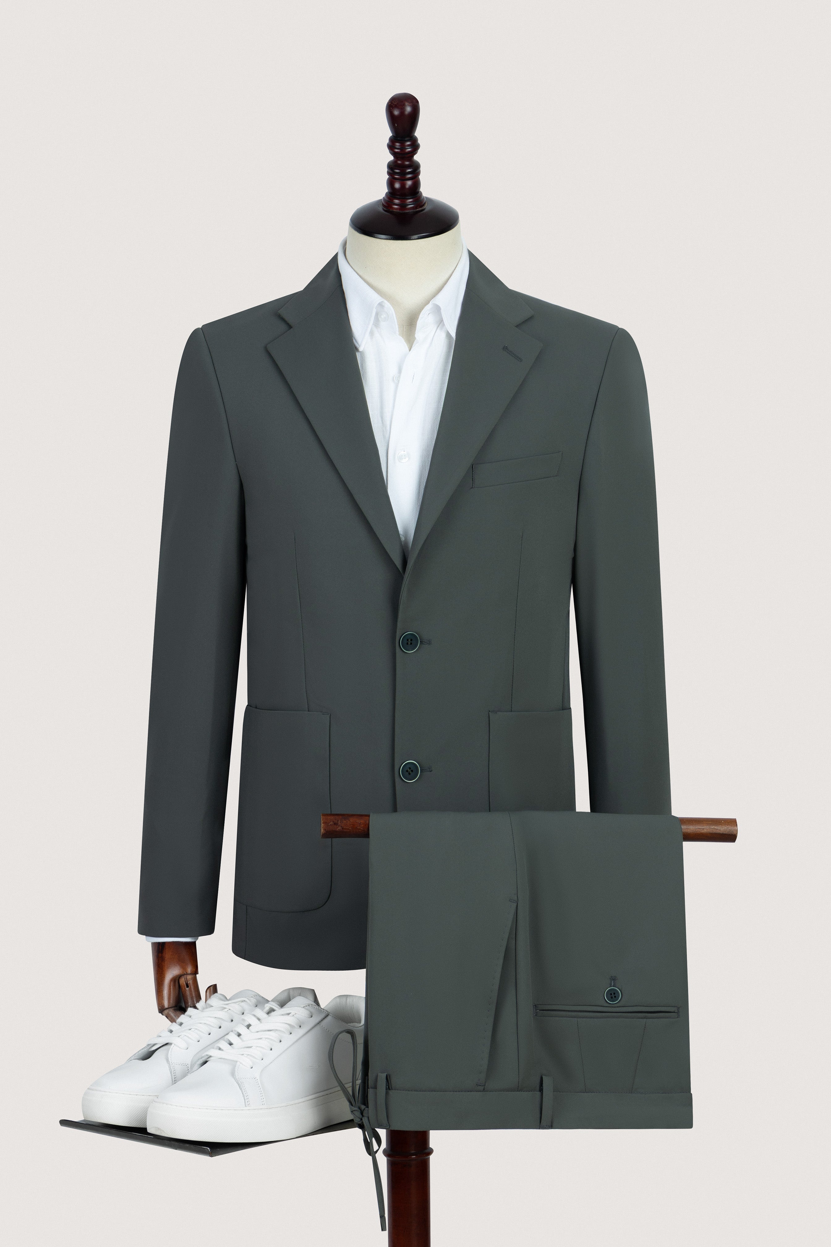 Dark Gray Casual Suit