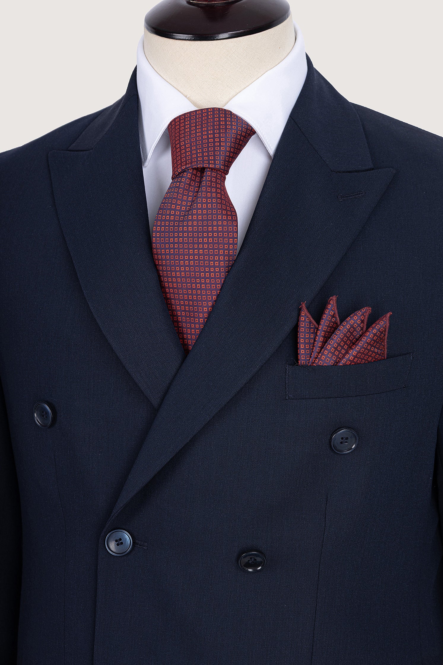 Navy Double Breasted Suit - De Backers - 2