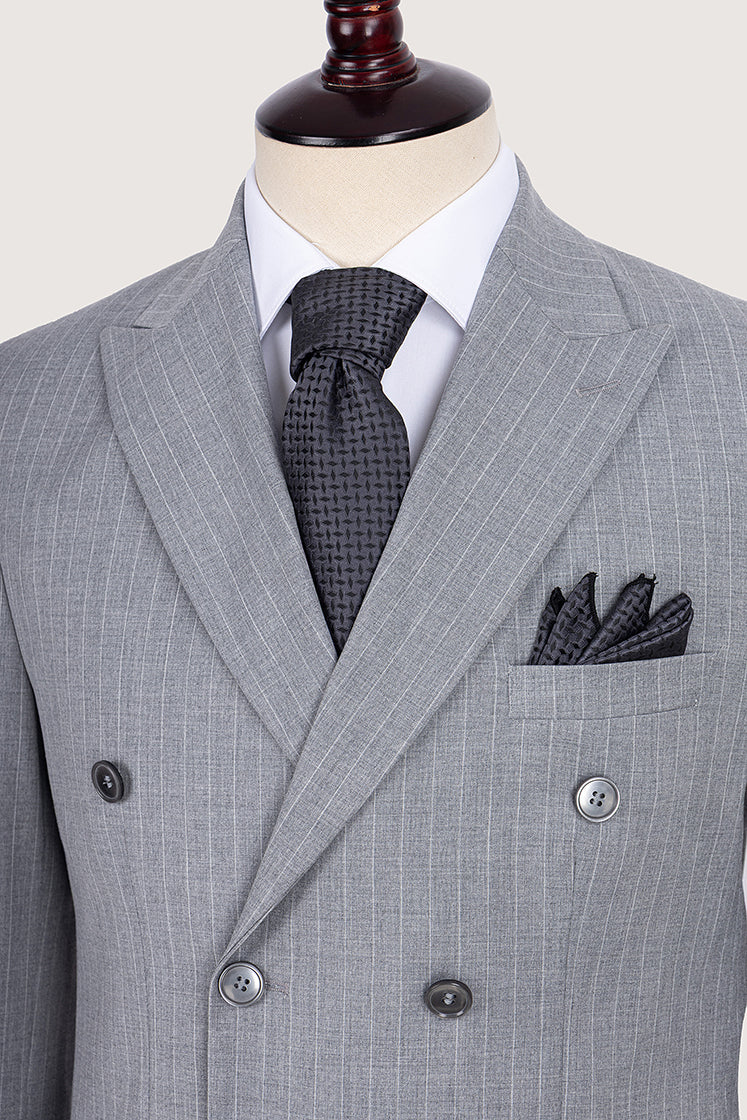 Grey Double Breasted Suit - De Backers - 2