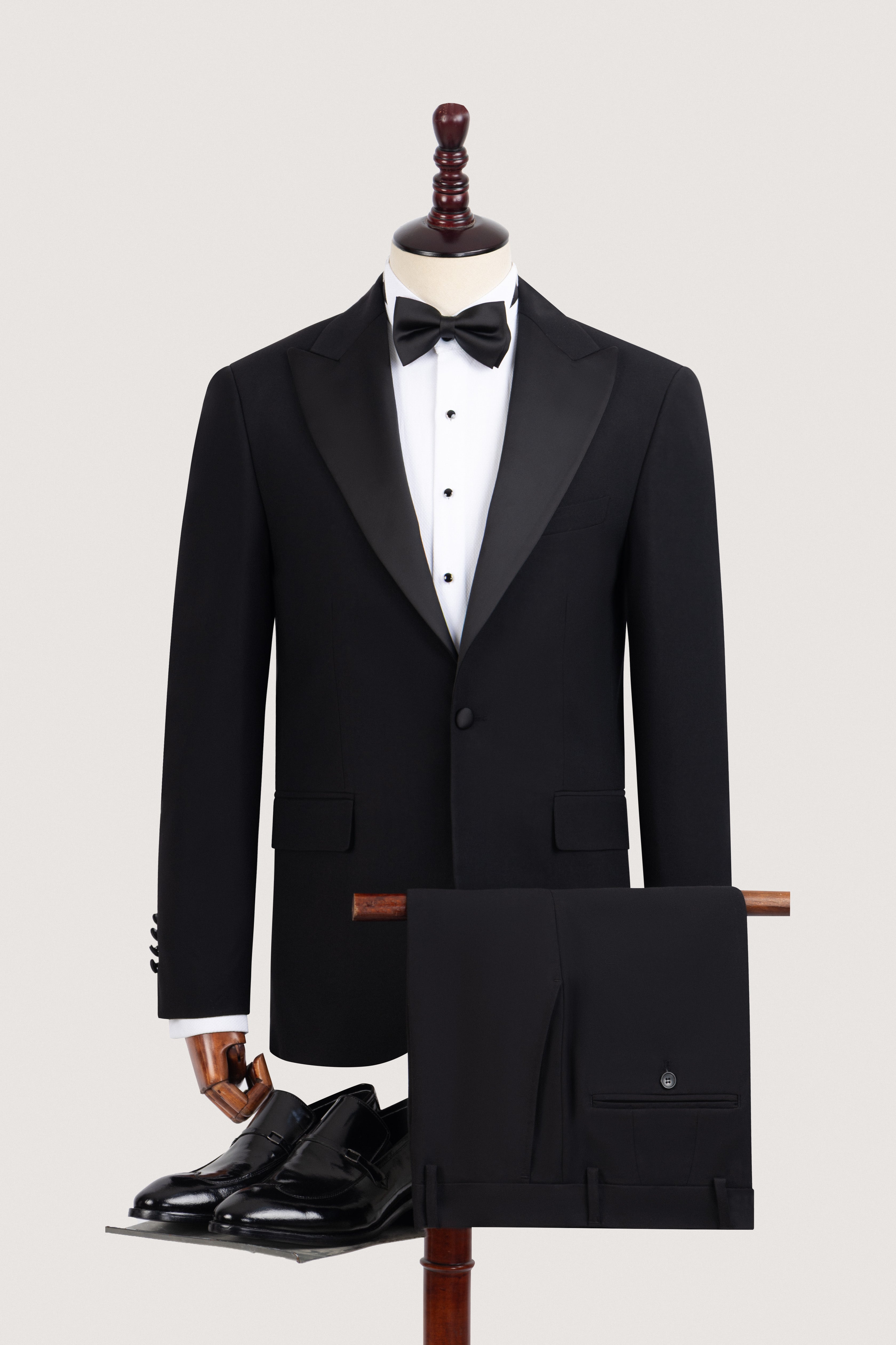 Black Solid Tuxedo
