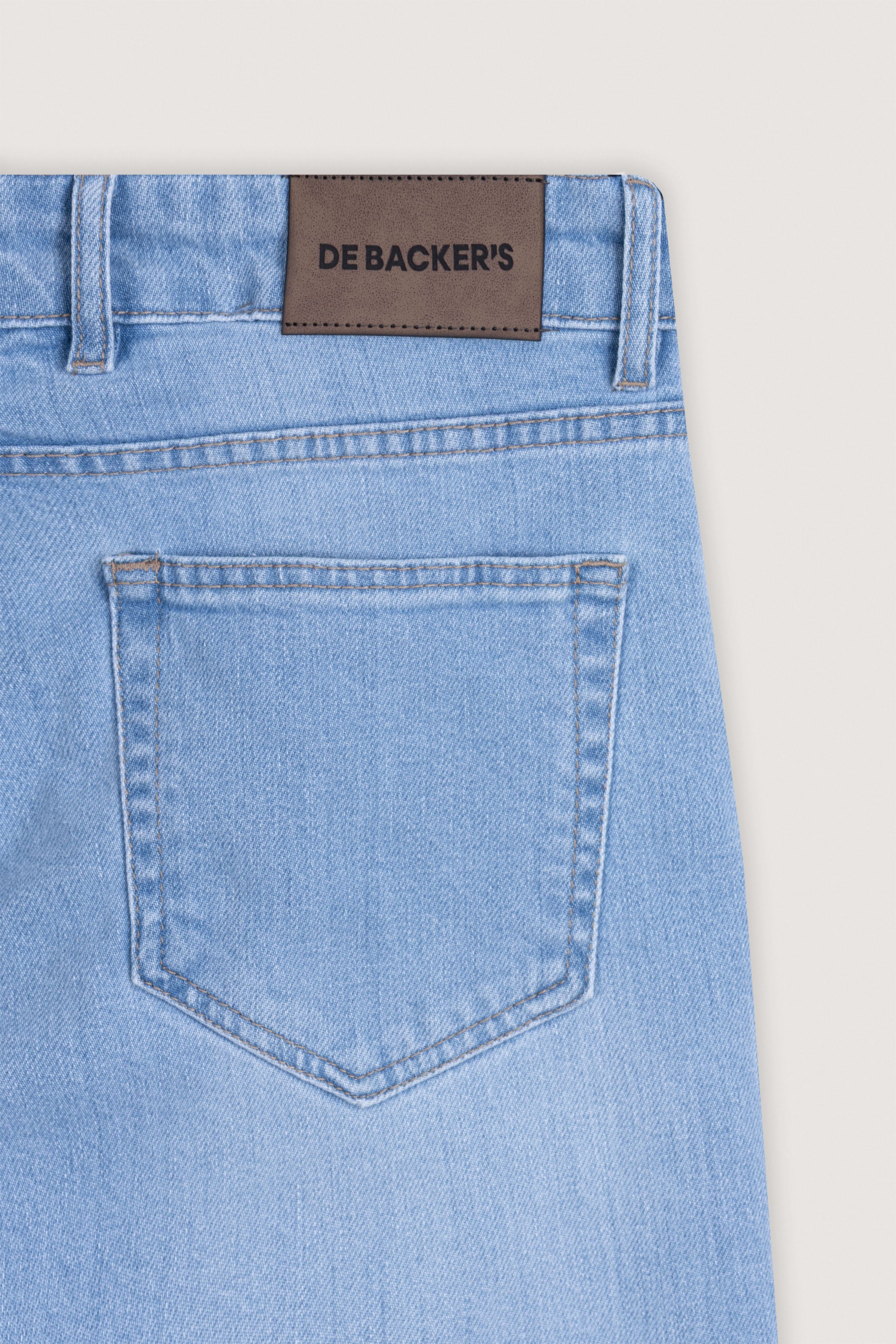 Light Blue washed Jeans Pants - De Backers - 4
