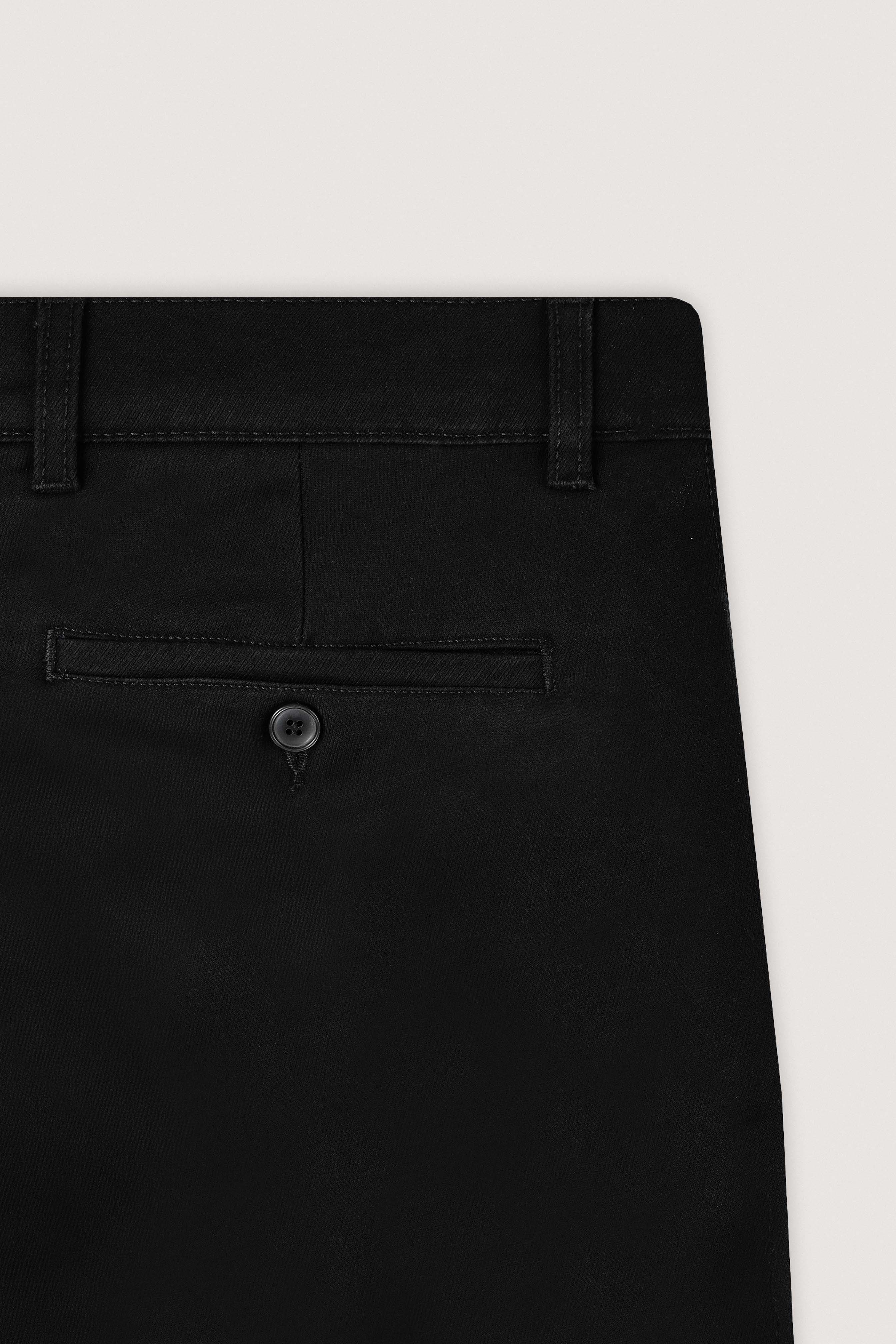 Black Chino Gabardine Pant