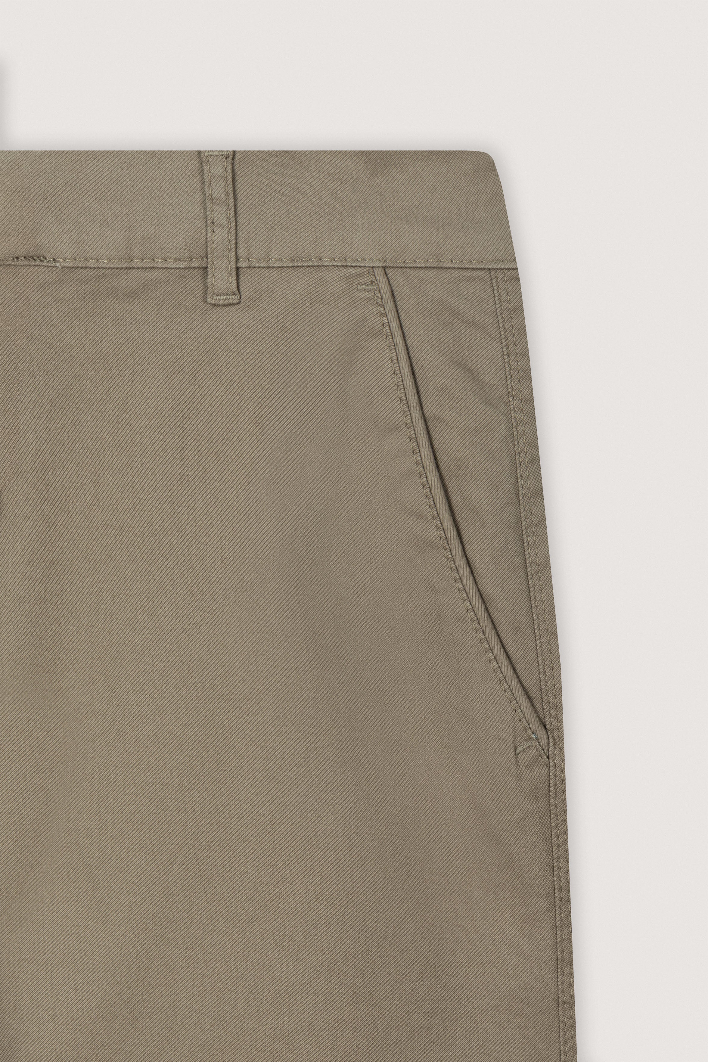 Coffee Gabardine Chino Pants
