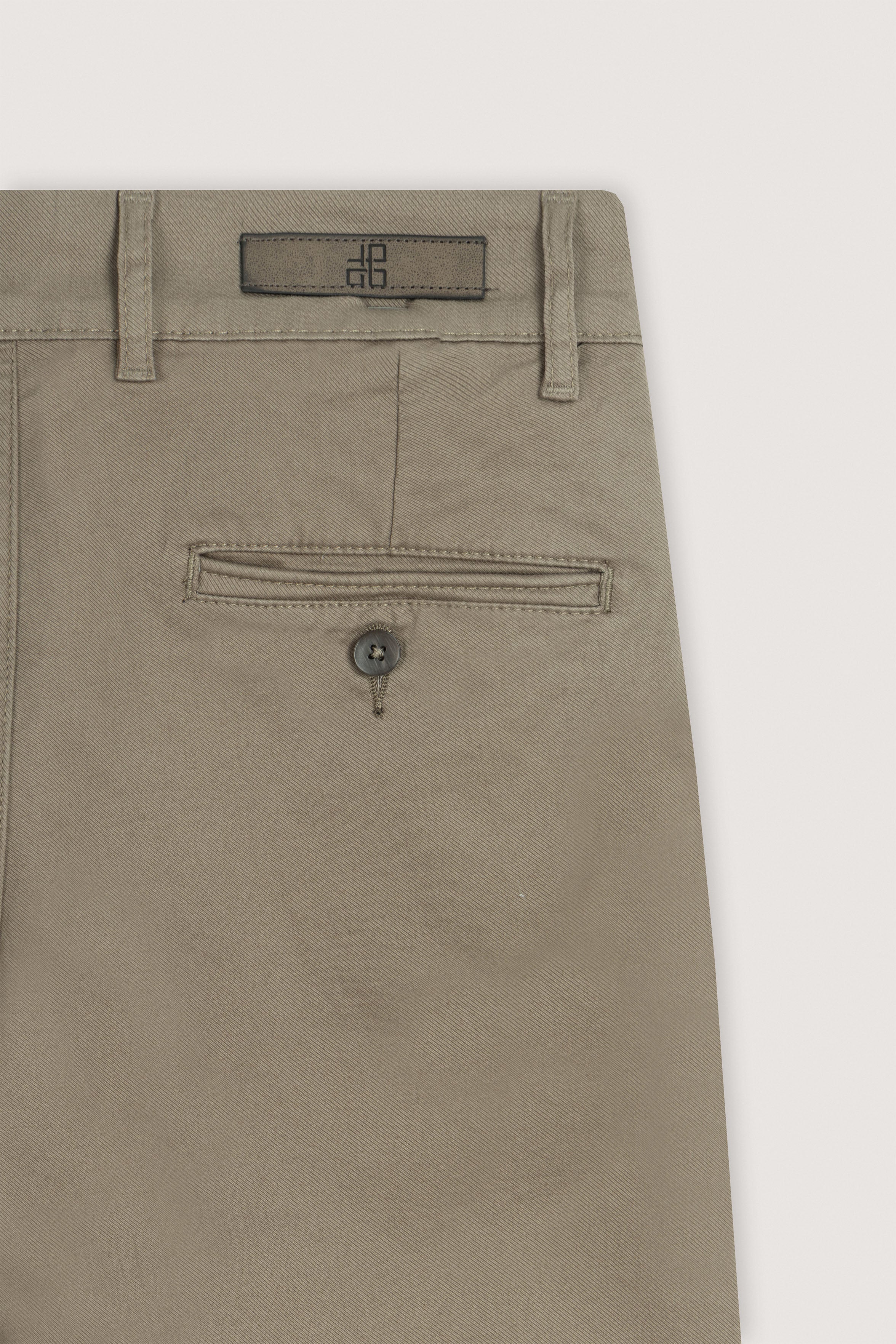 Coffee Gabardine Chino Pants