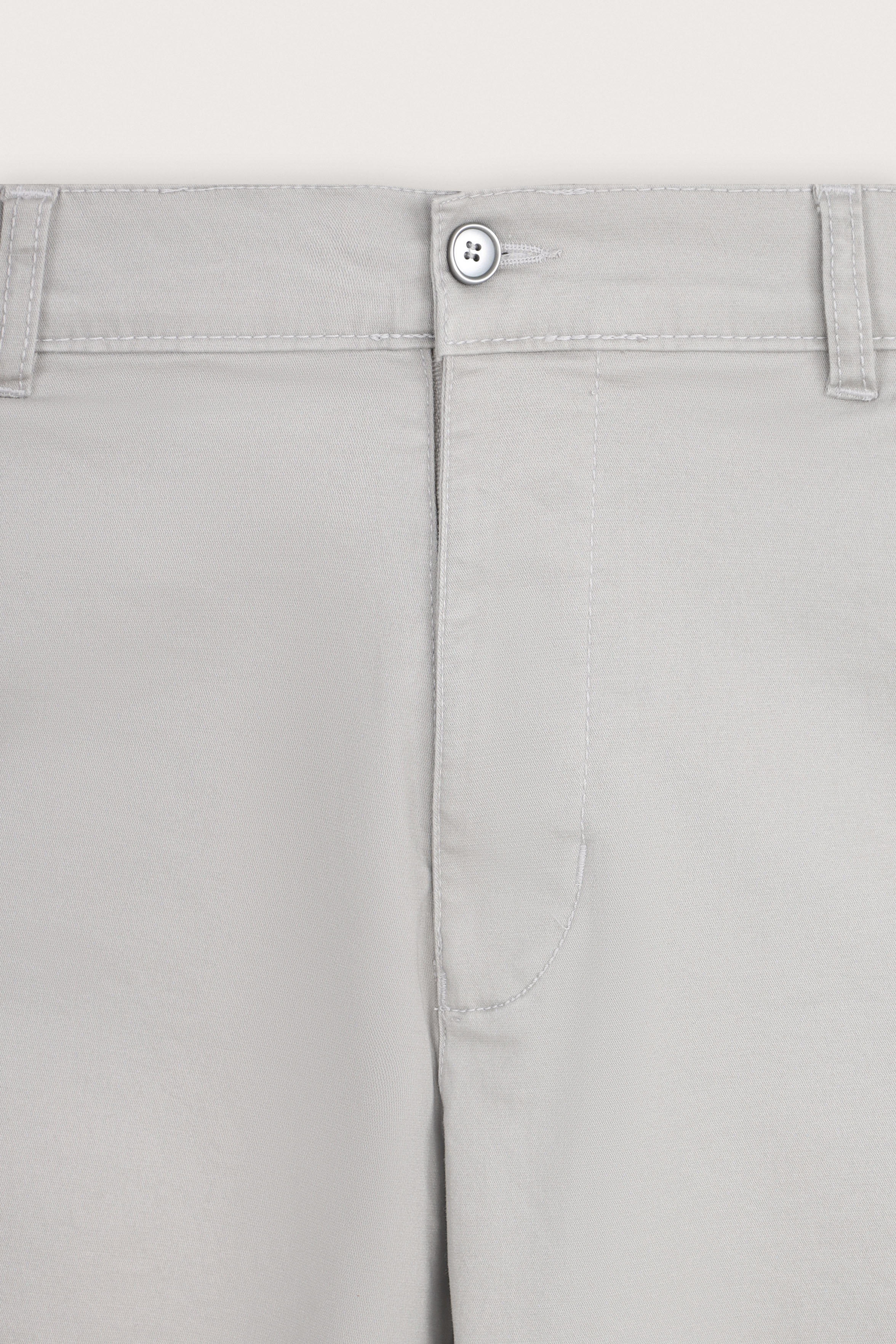 Grey Gabardine Chino Pants - De Backers - 2