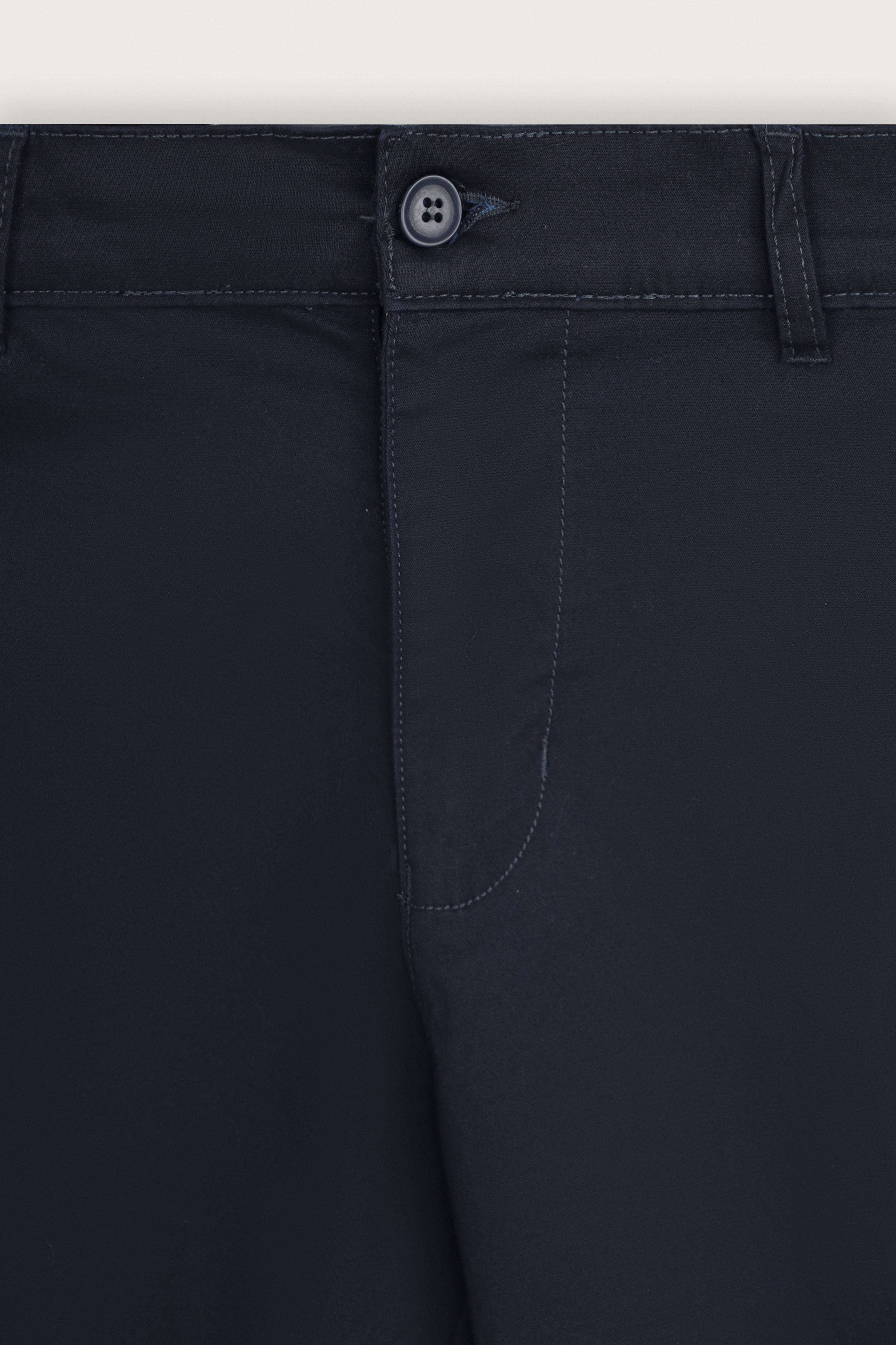 Navy Gabardine Chino Pants - De Backers - 2