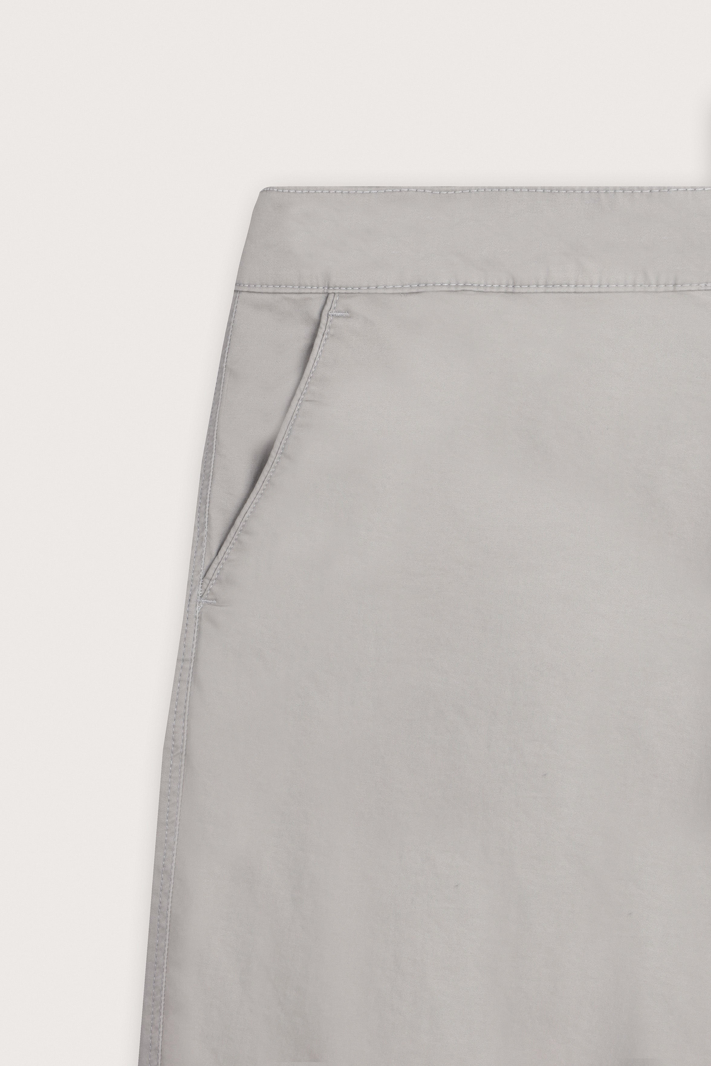 Light Grey Gabardine Chino Pants - De Backers - 3