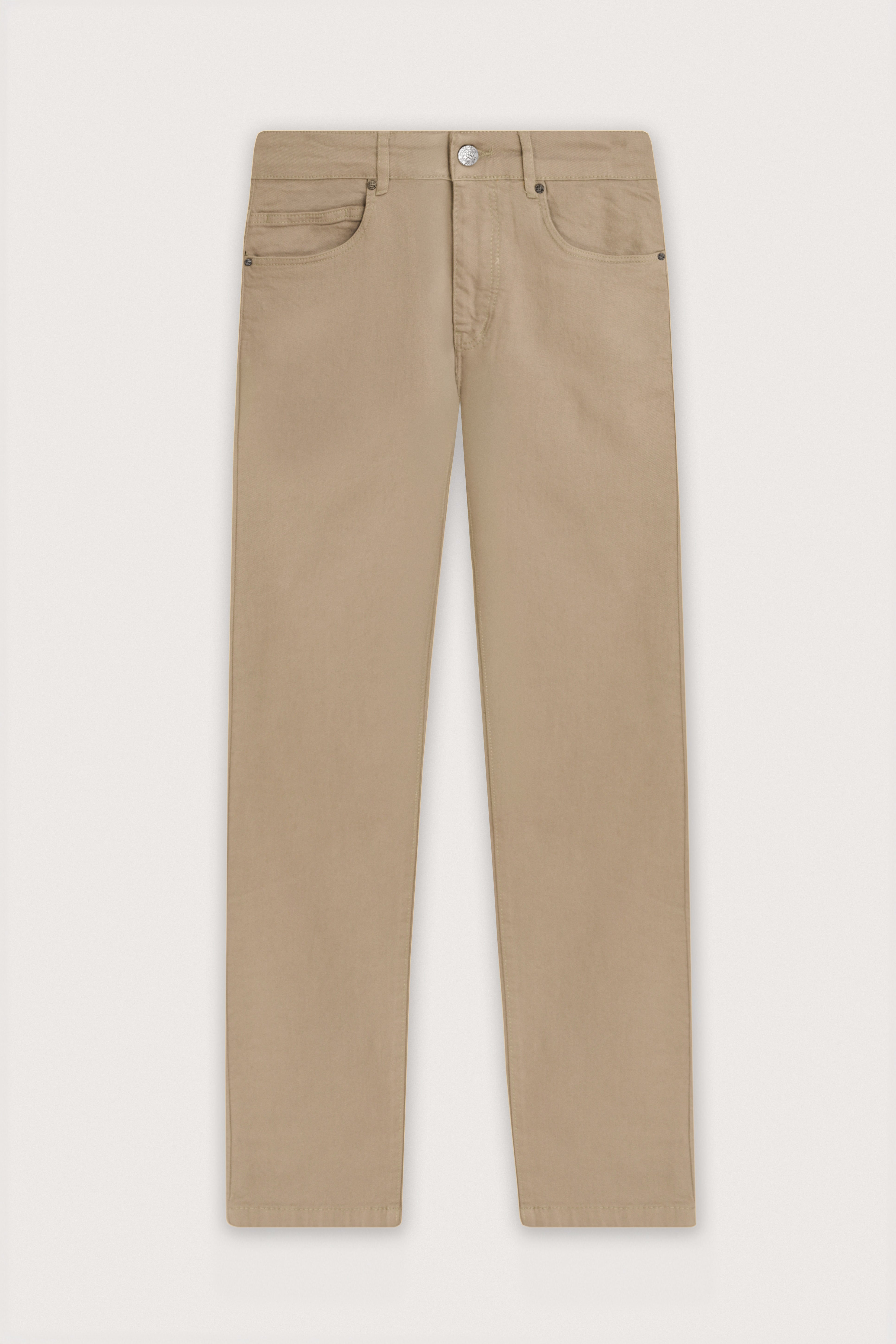Beige Smart Casual Pants - De Backers - 1