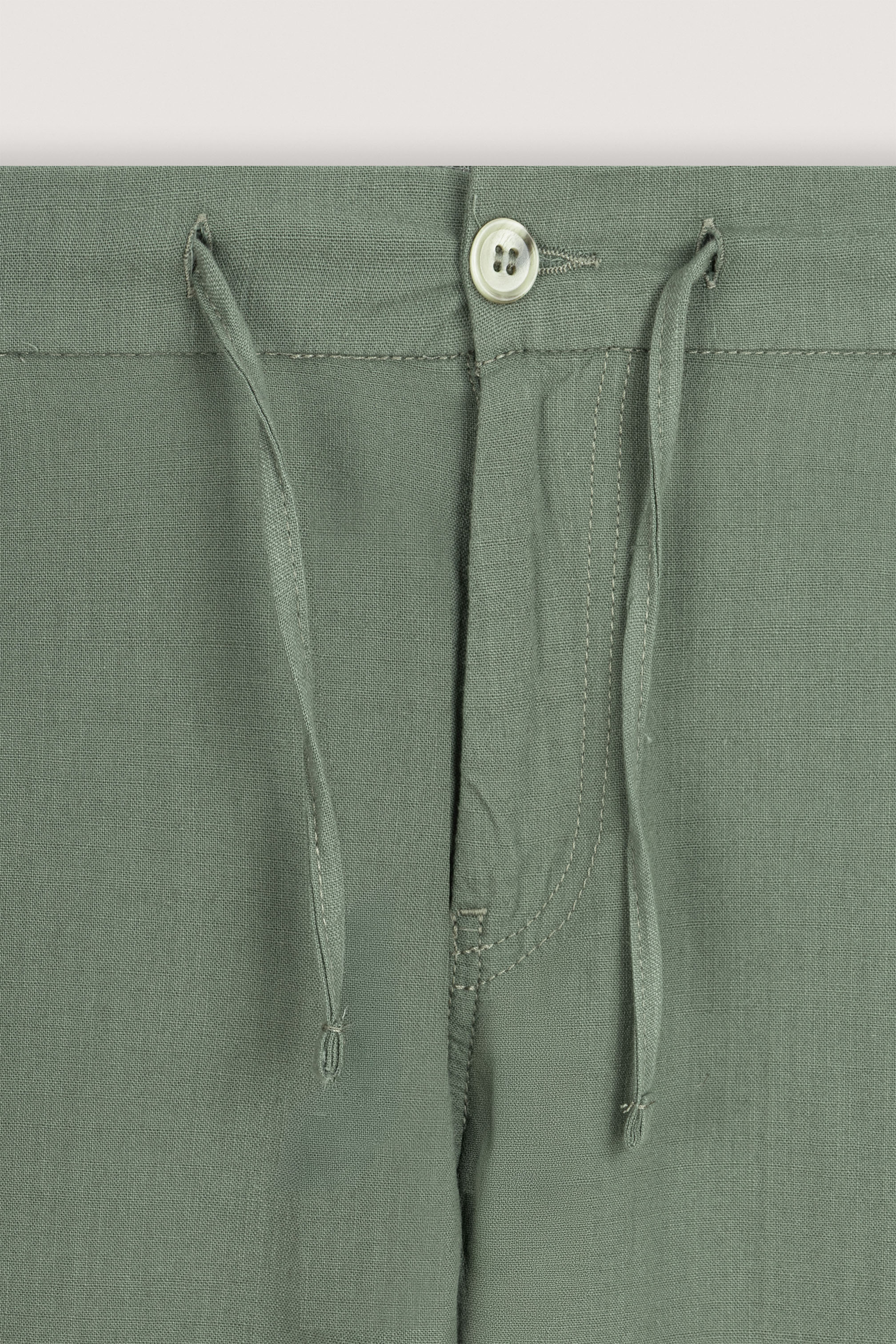 Summer Green Linen Look Casual Pants - De Backers - 2