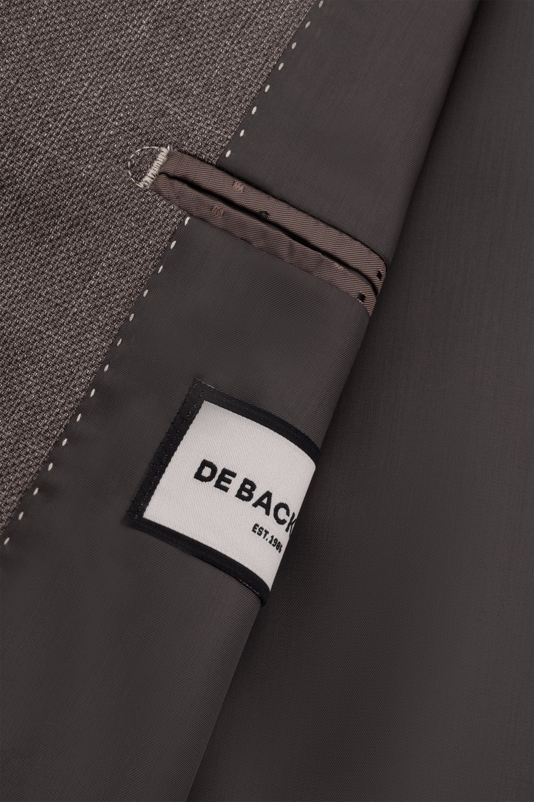 Dark Brown Micro-Textured Classic Blazer