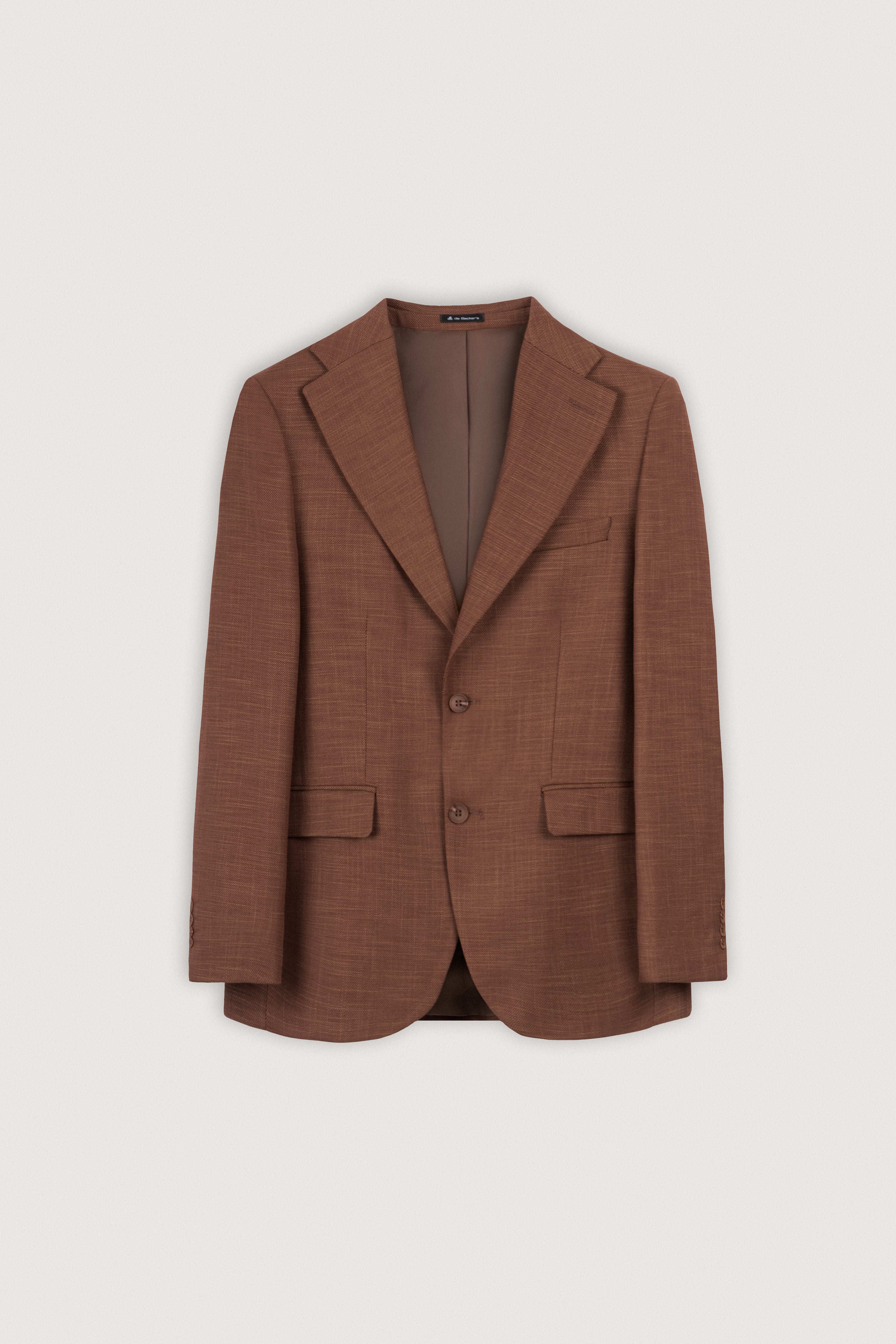 Warm Brown Micro Pattern Classic Blazer