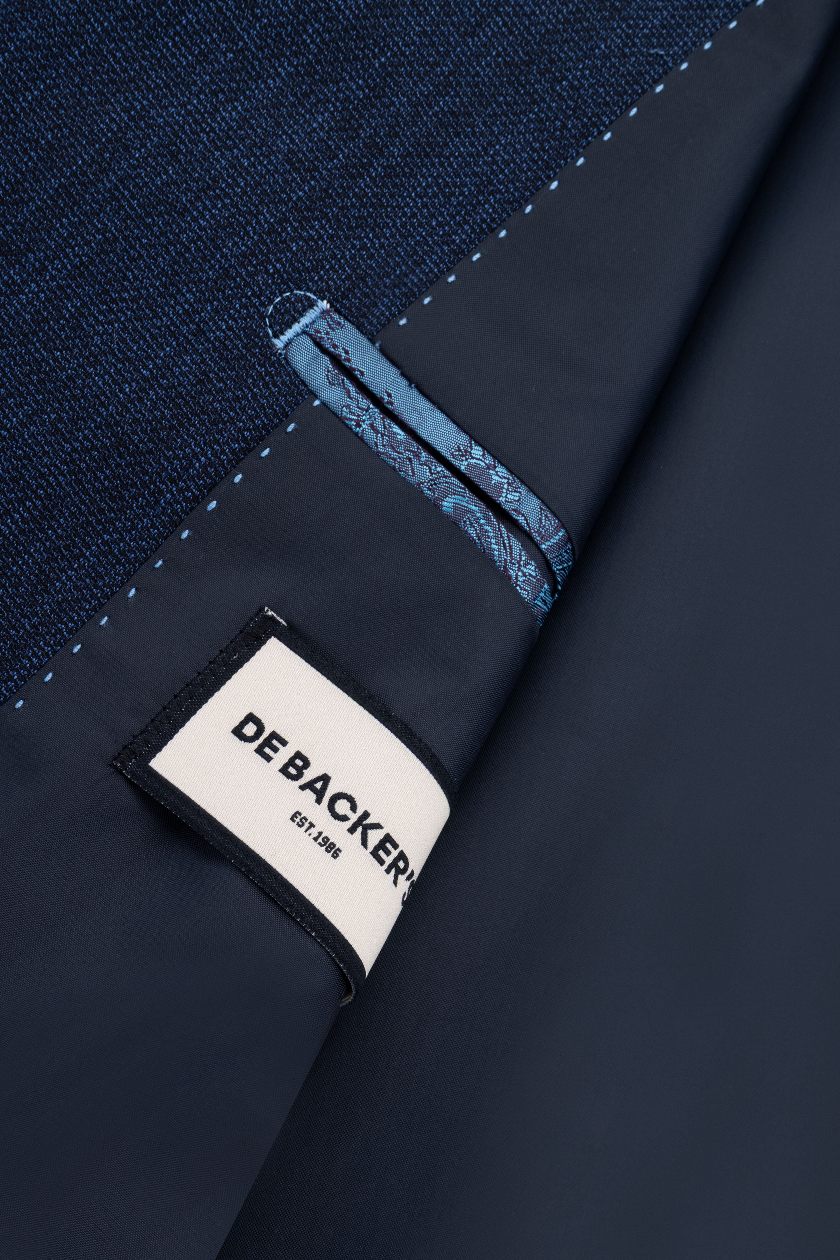 Navy Micro-Textured Classic Blazer
