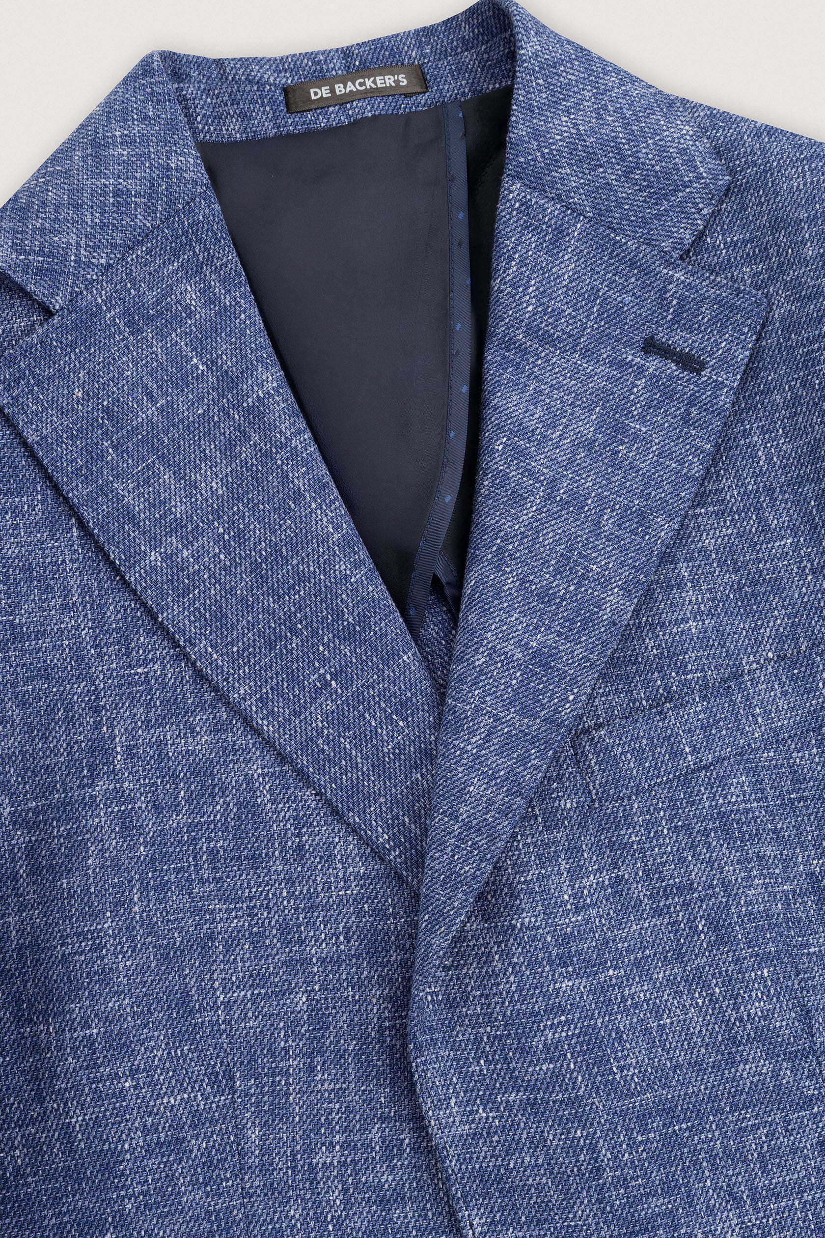 Dusty Blue Textured Casual Blazer
