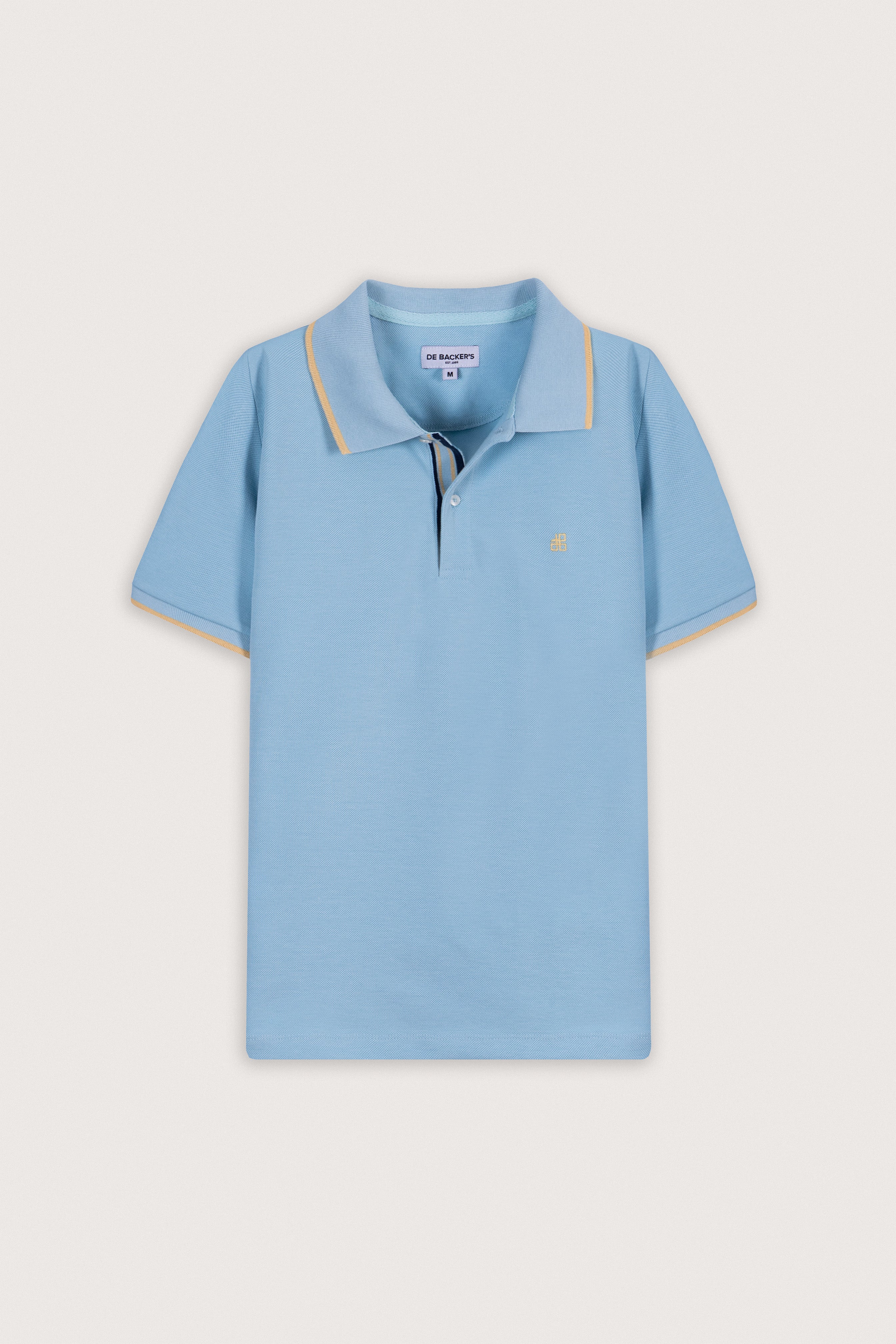 بولو أزرق فاتح v-neck بيكا
