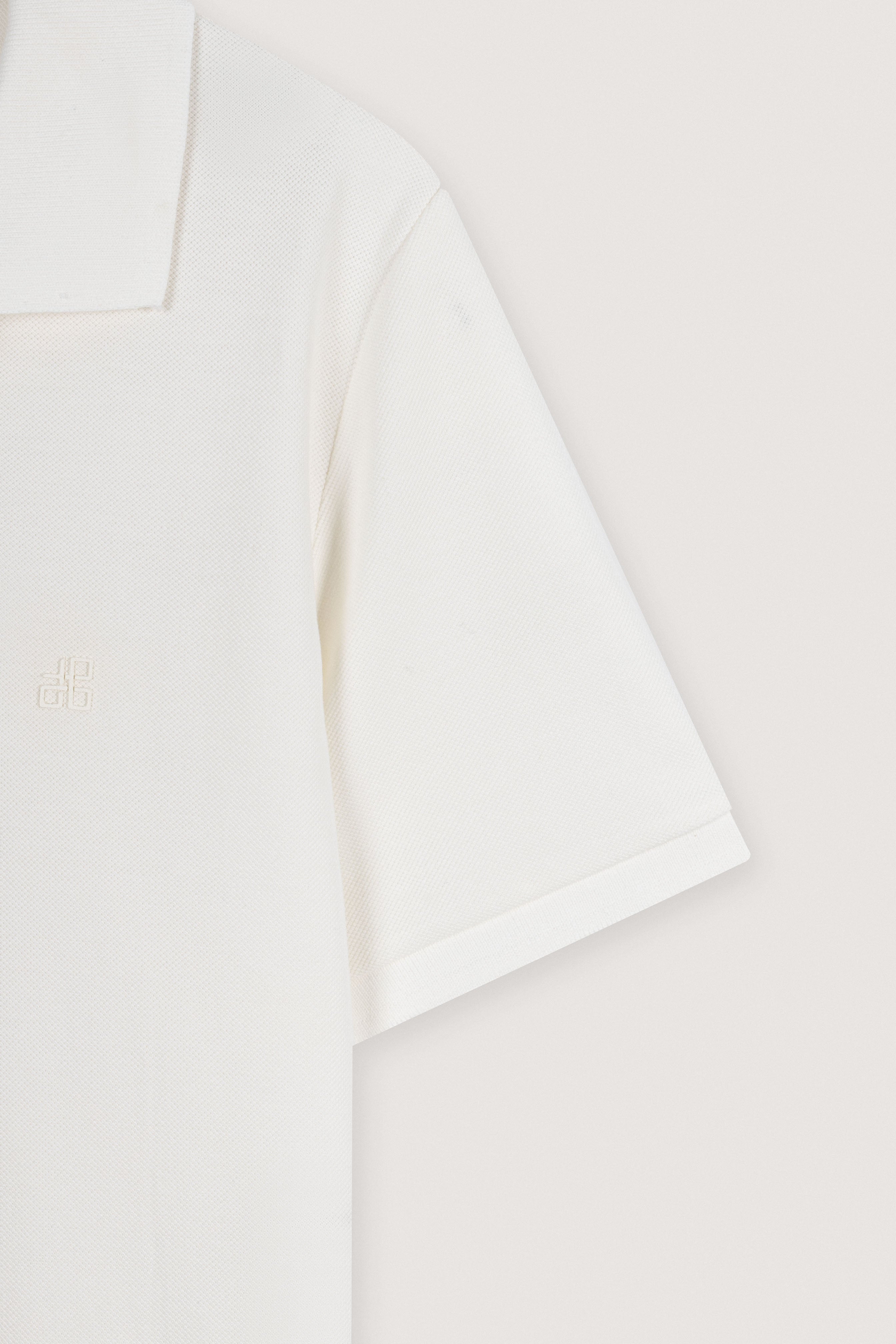 Crème Pique Polo T-Shirt