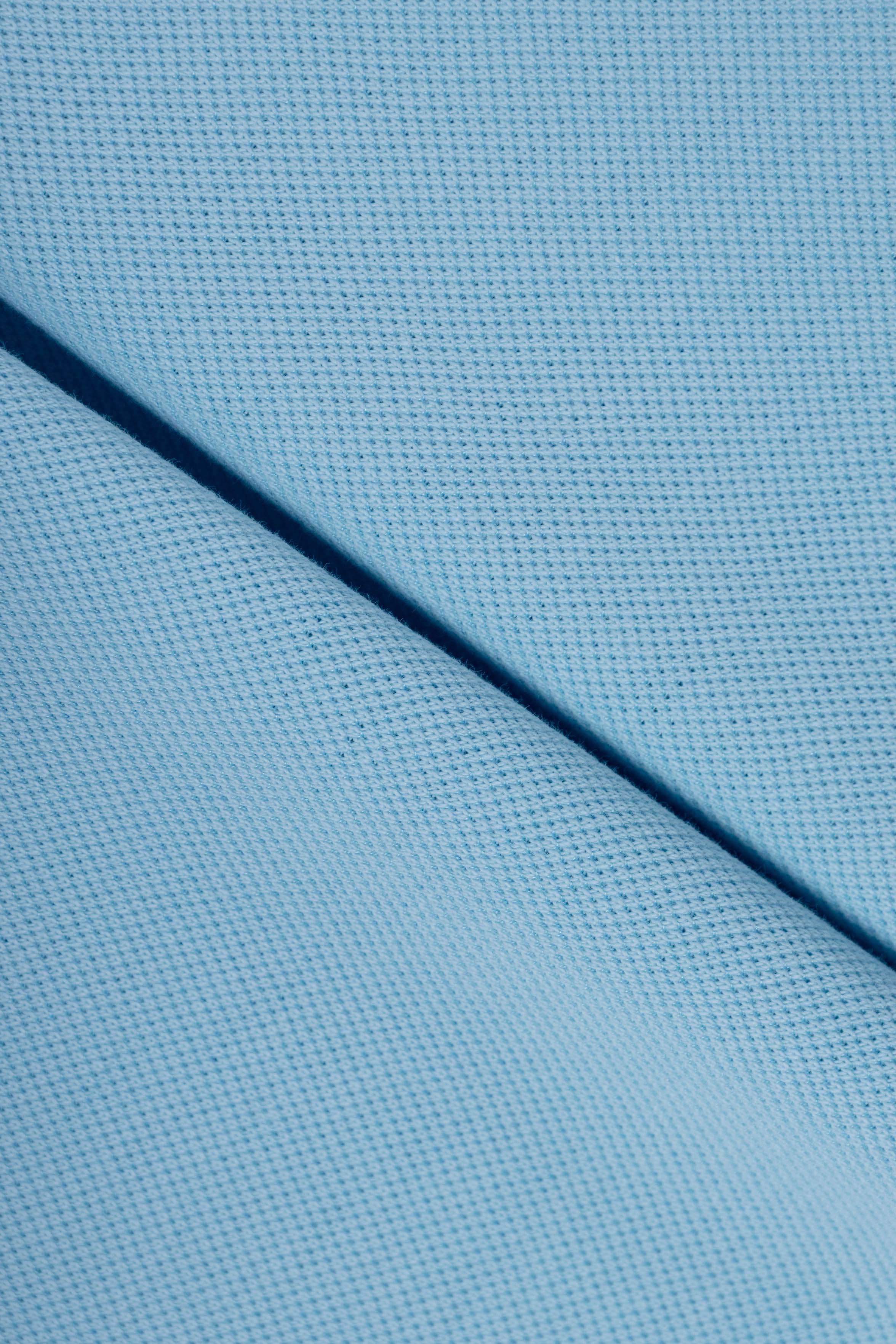 Light Blue Pique Polo T-Shirt