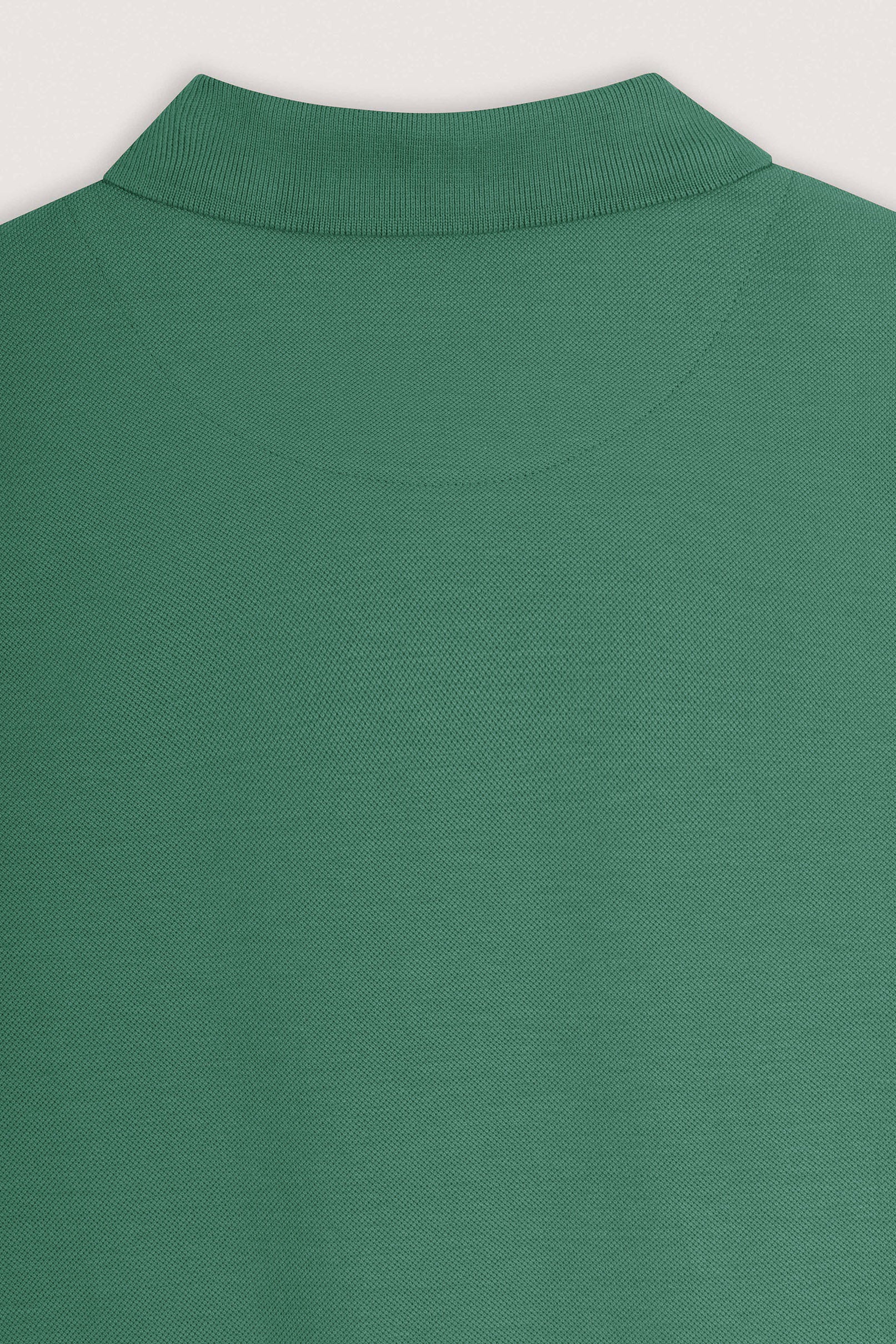 Green Pique Polo T-Shirt