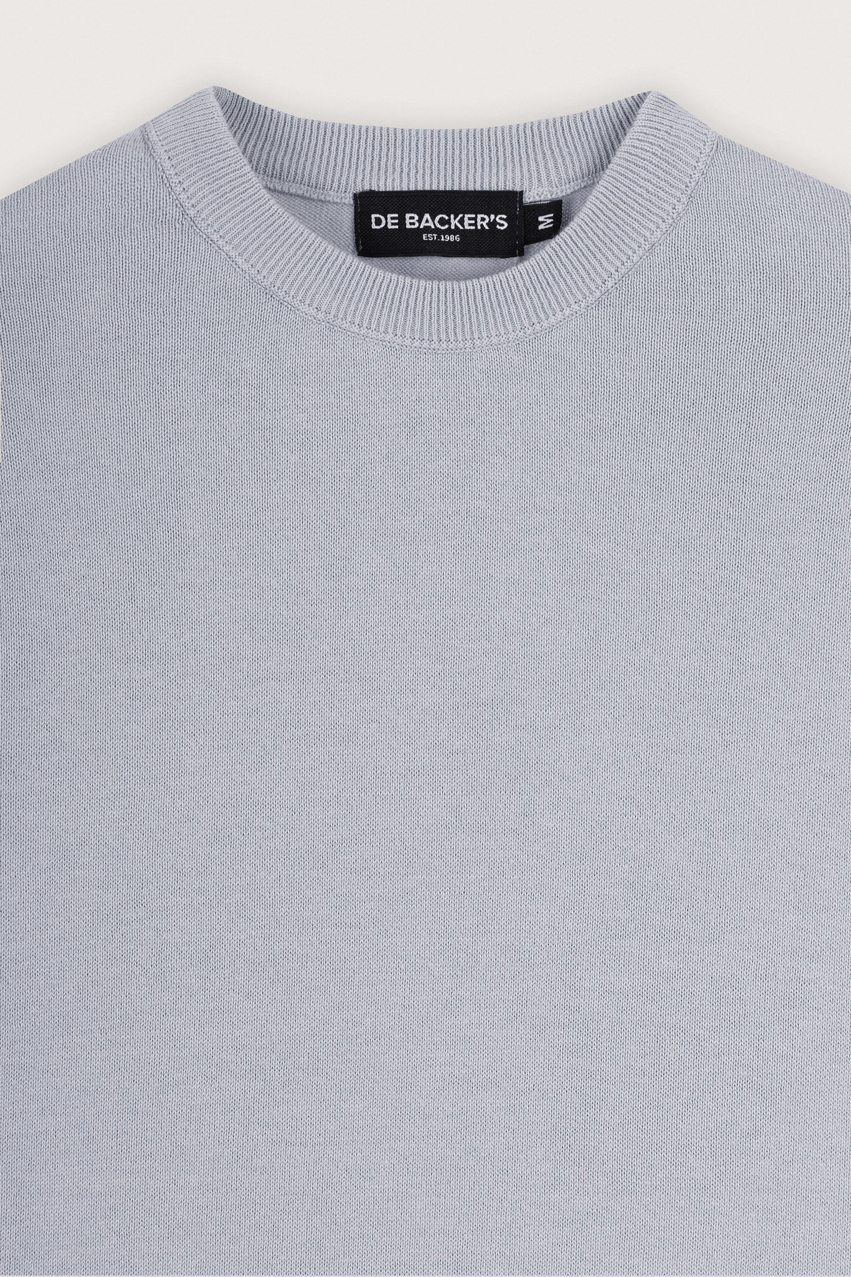 Light Gray Basic Round T-Shirt