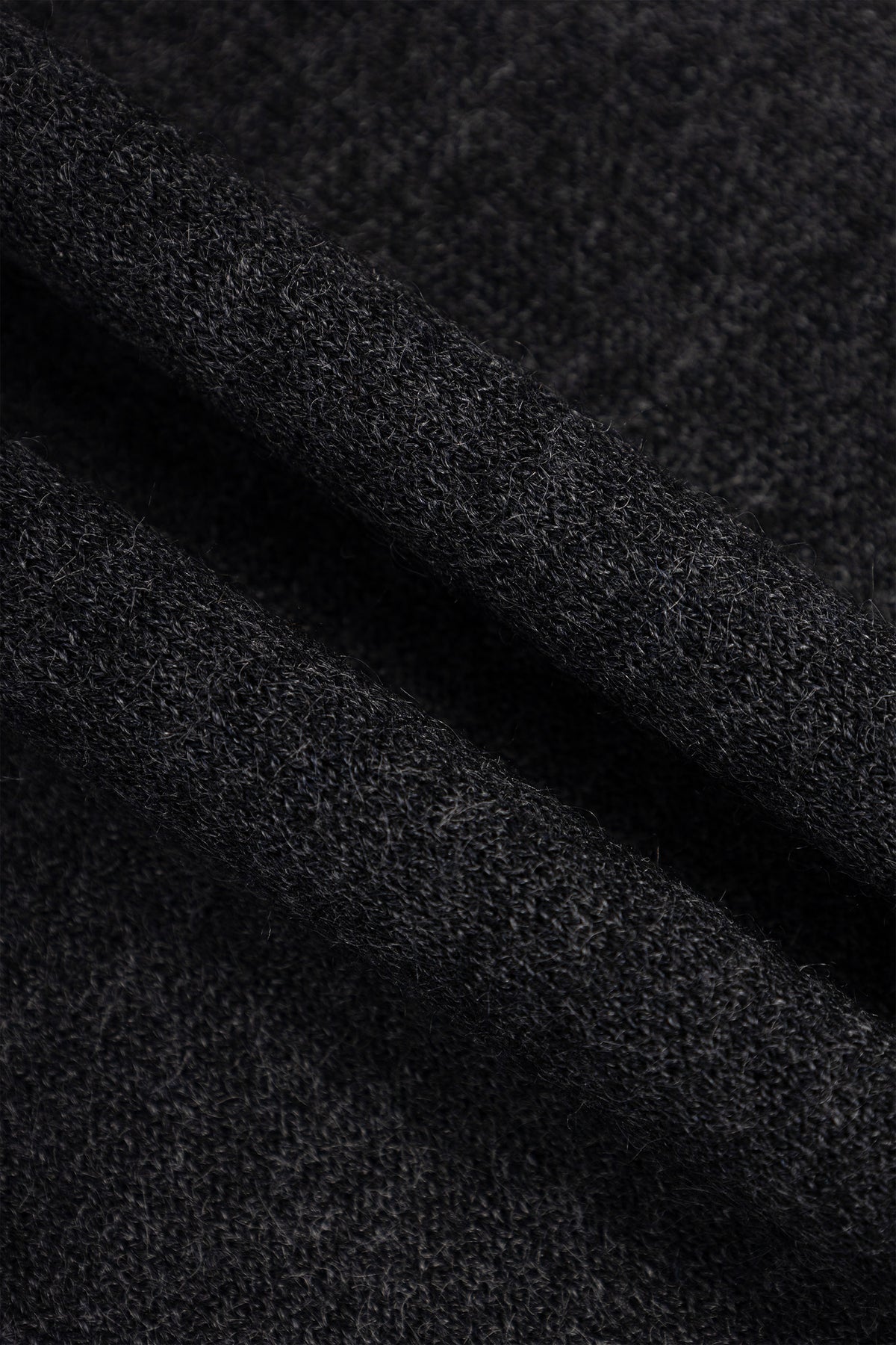 Black Basic Polo Pullover