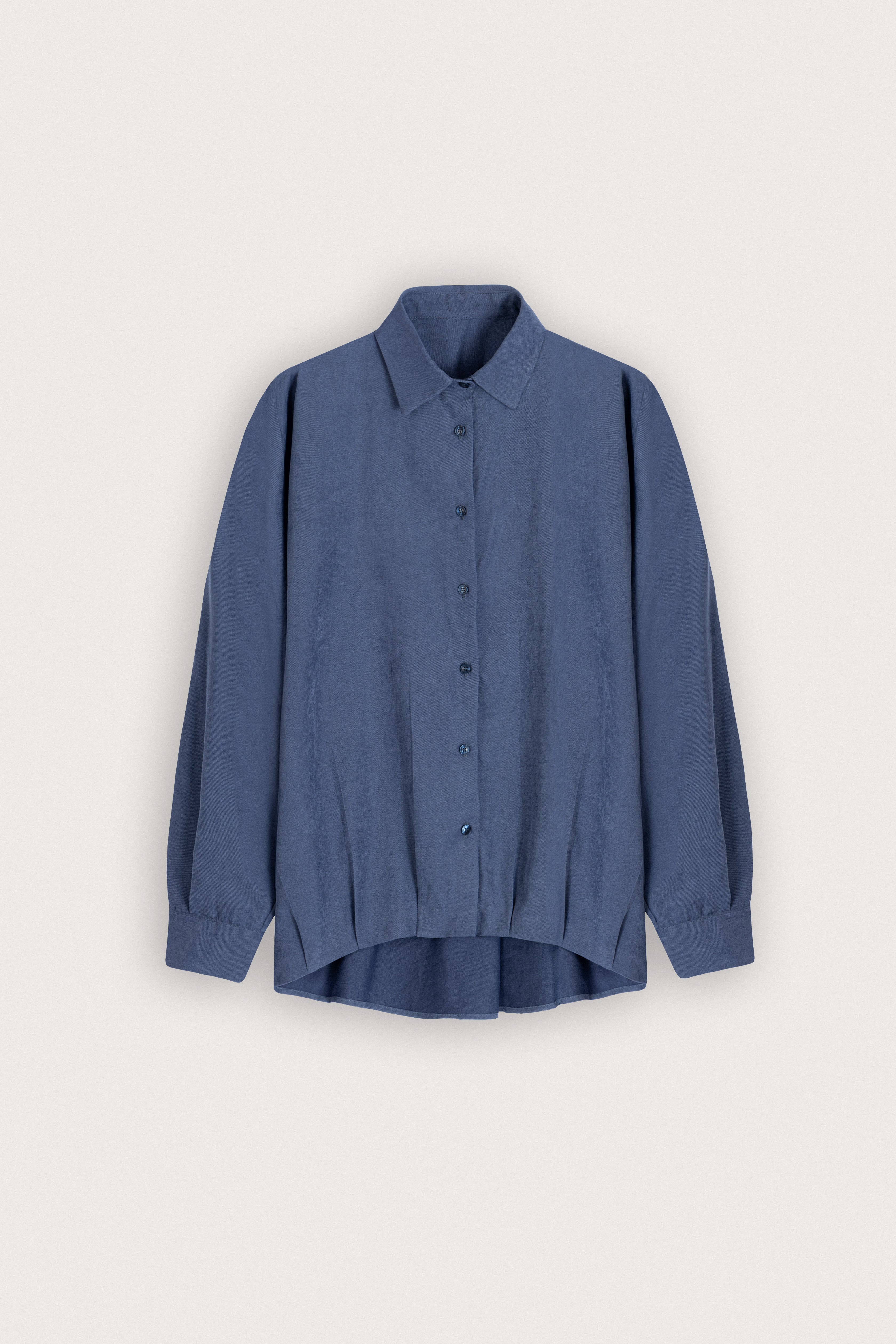 Steel Blue Button-Down Women's Shirt