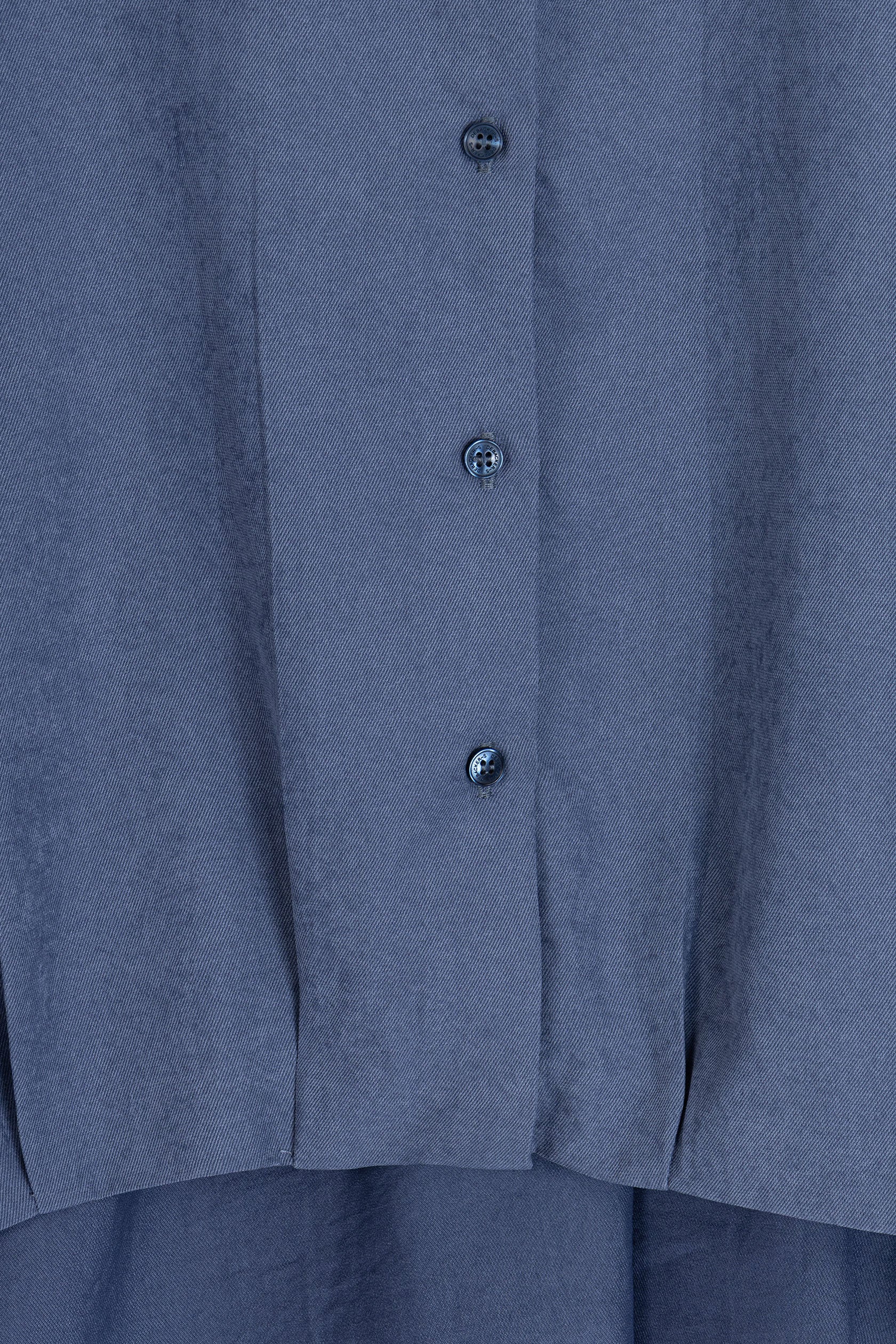 Steel Blue Button-Down Women's Shirt