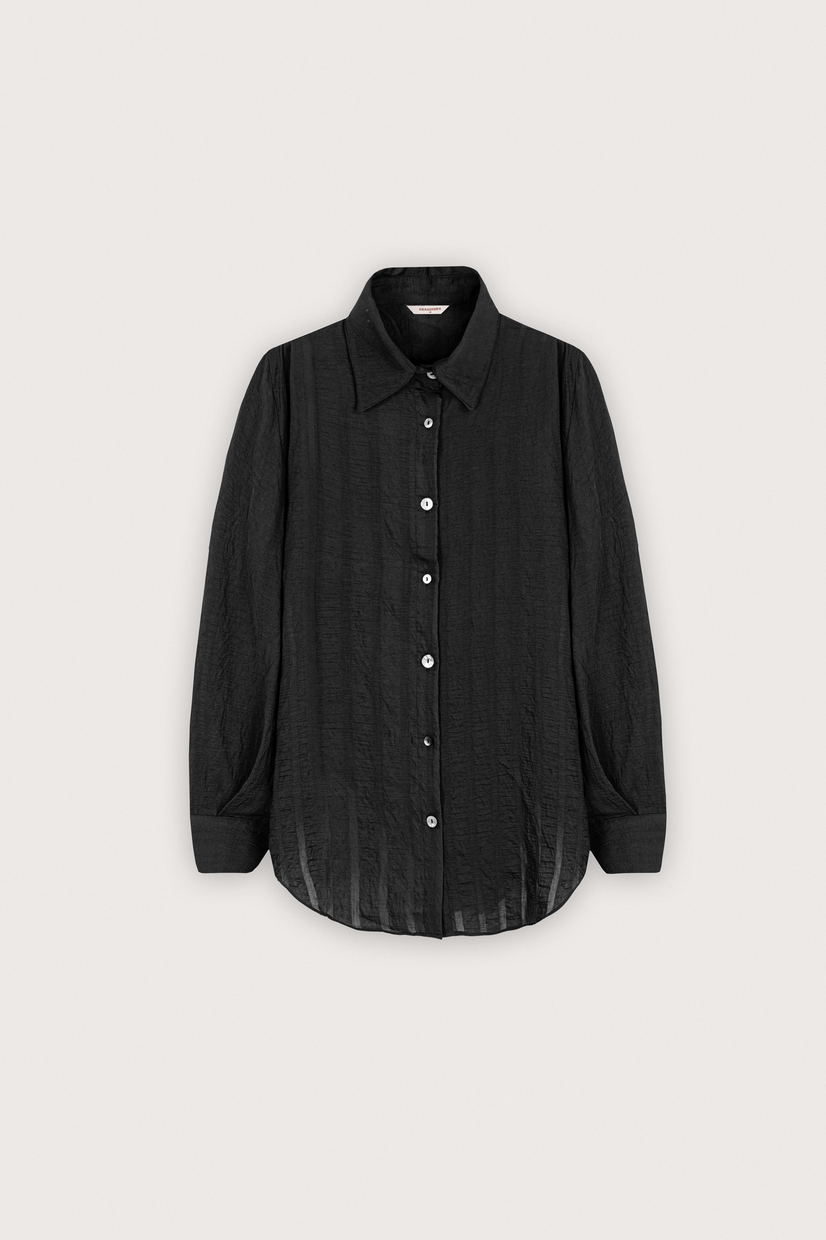 Black Textured Blouse