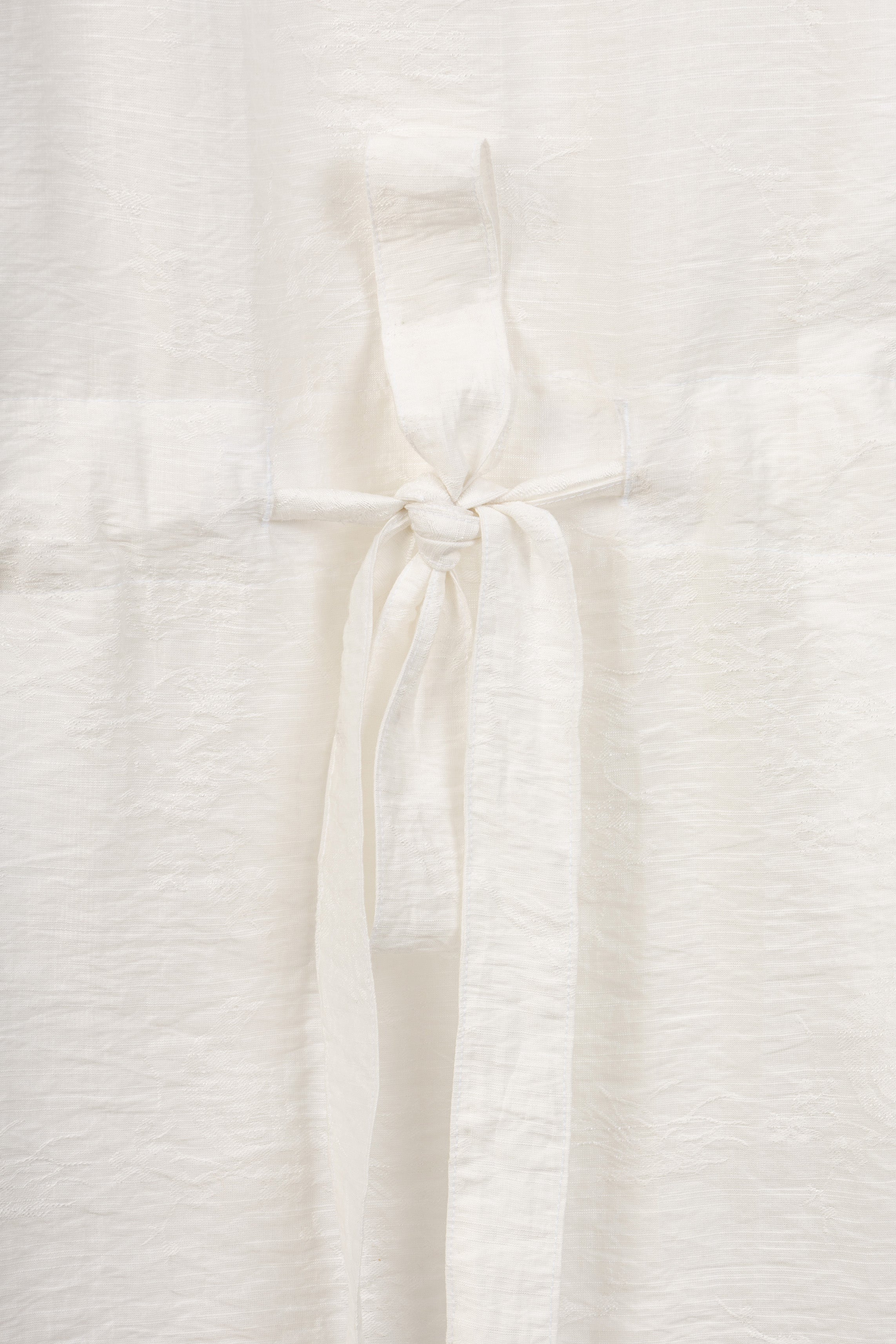 Jacquard White Blouse