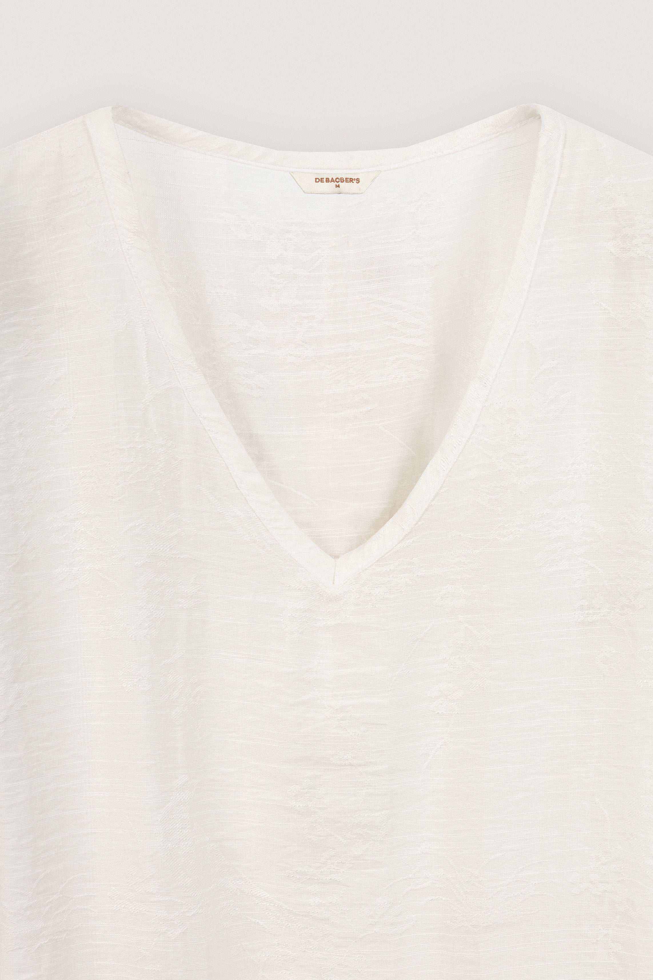 Jacquard White Blouse