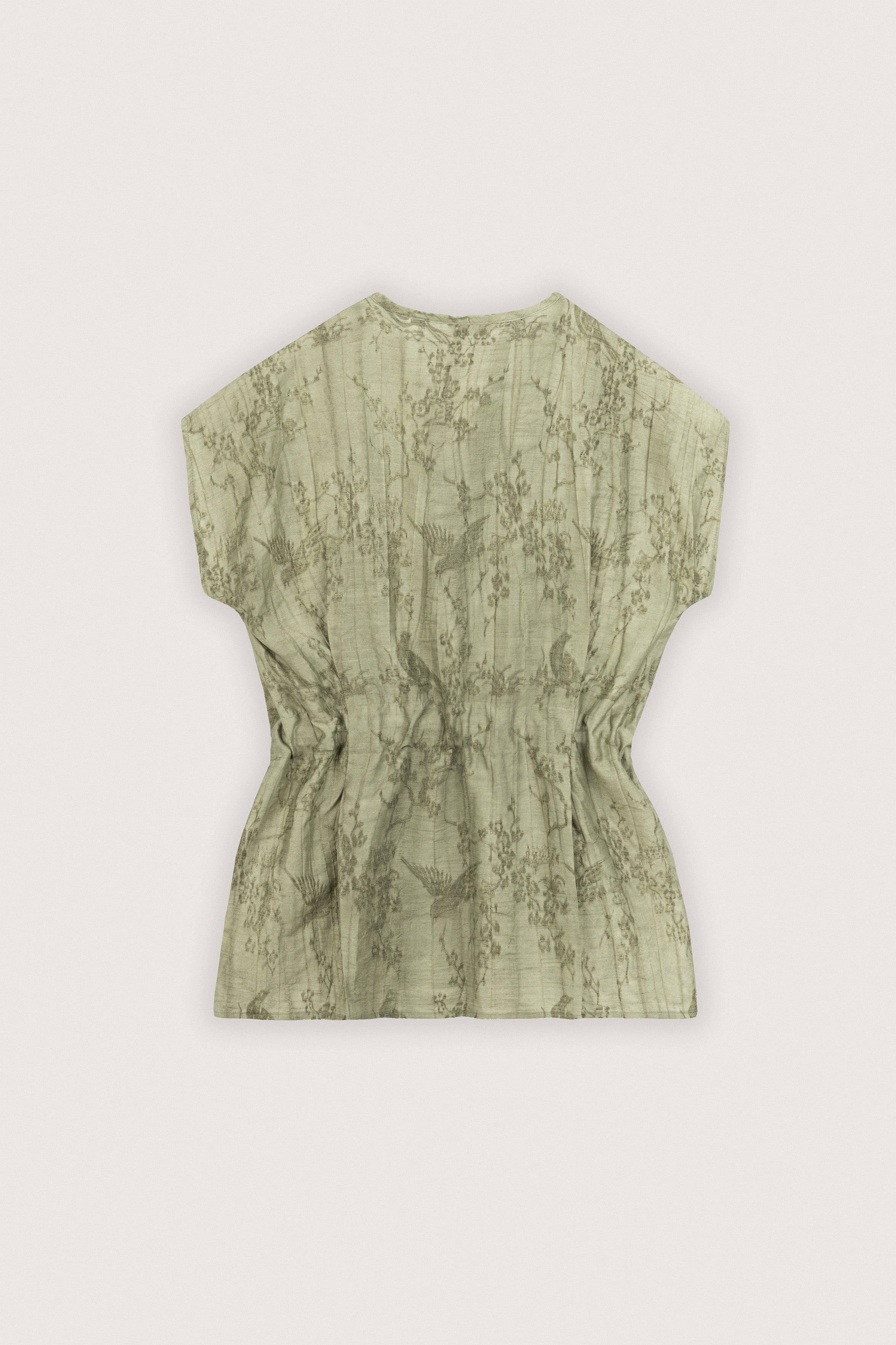Jacquard Light Olive Blouse