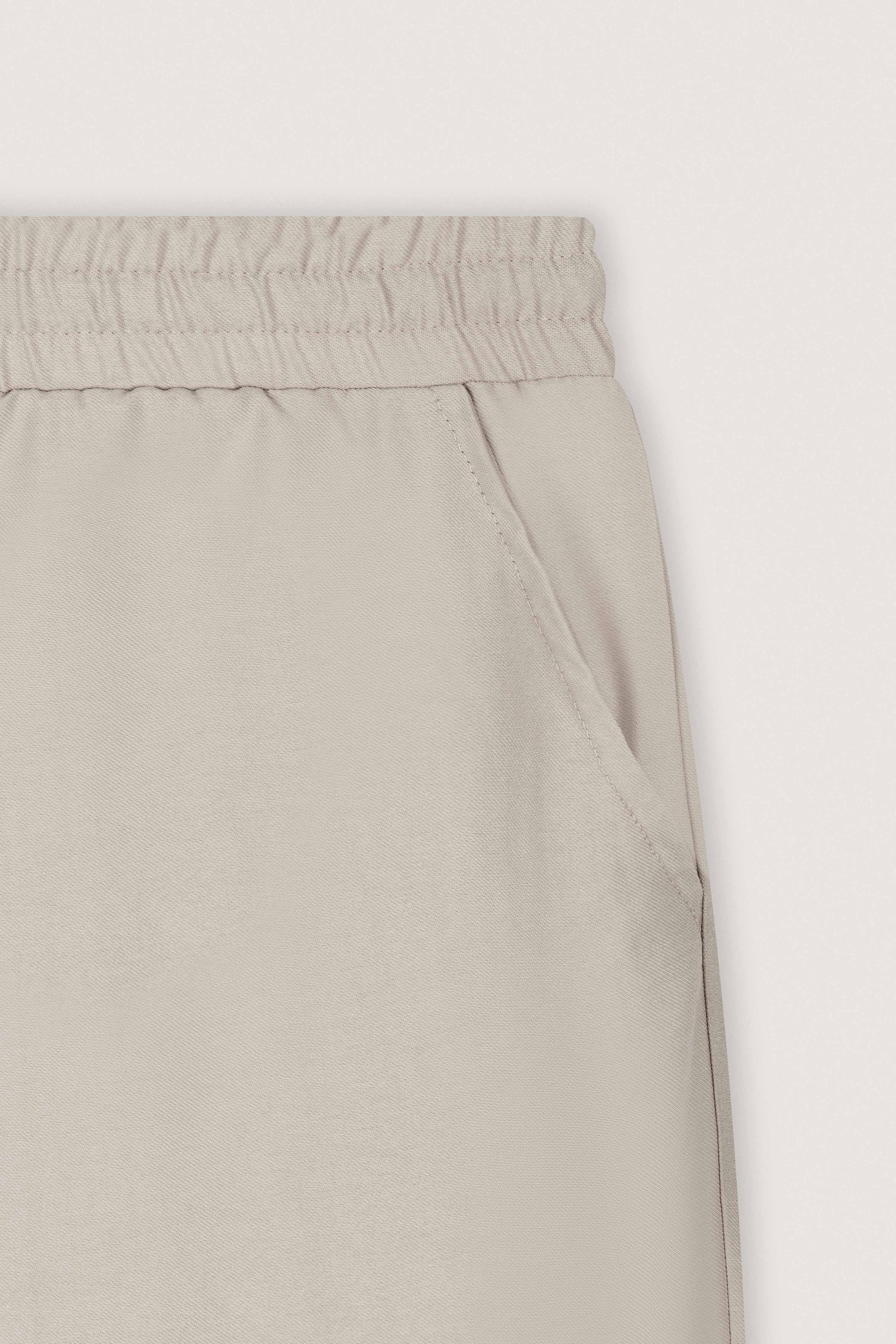 Dark Beige Wide-Leg Casual Women's Pants