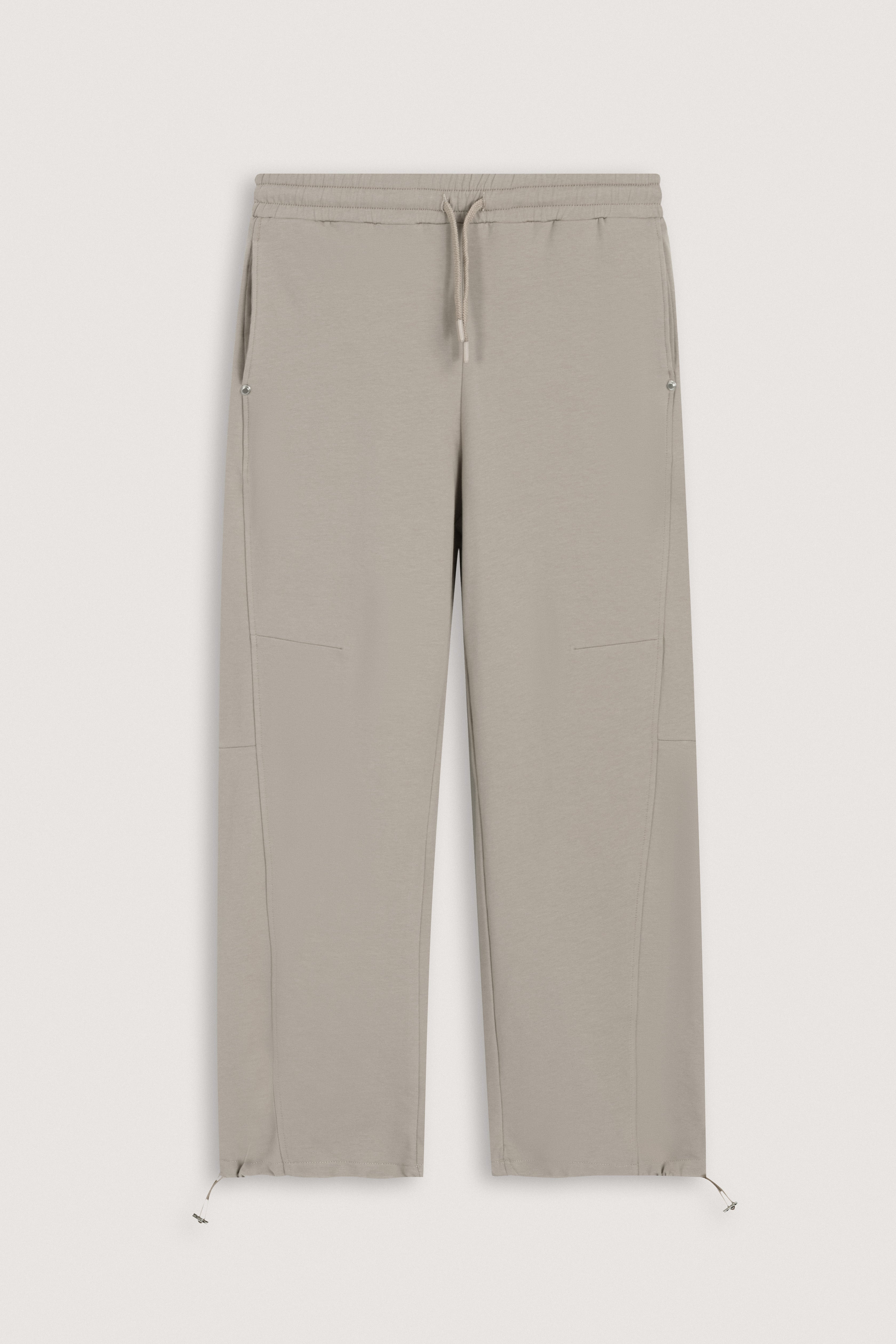 Beige Utility Jogger Pants