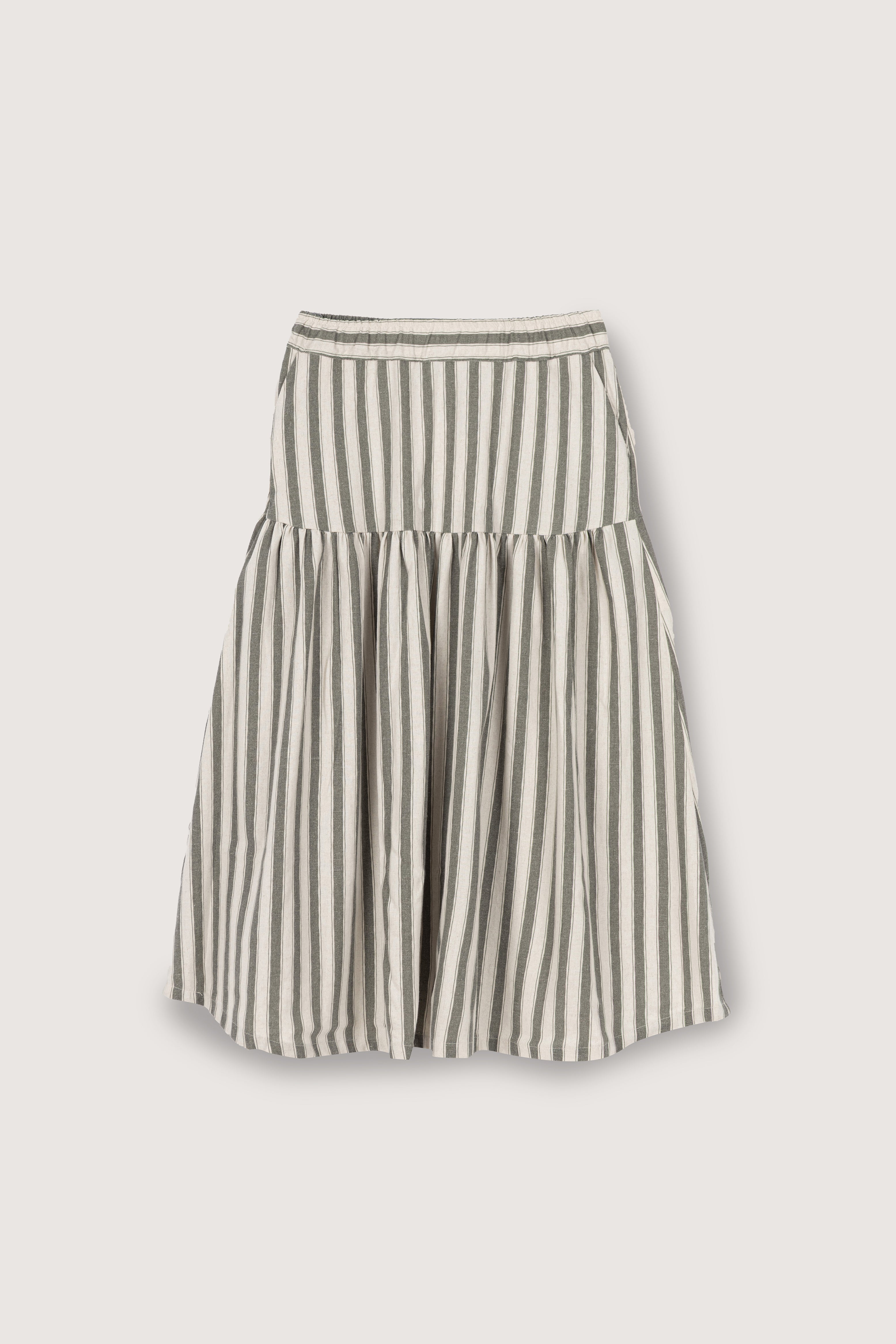 Olive Linen Skirt - De Backers - 1