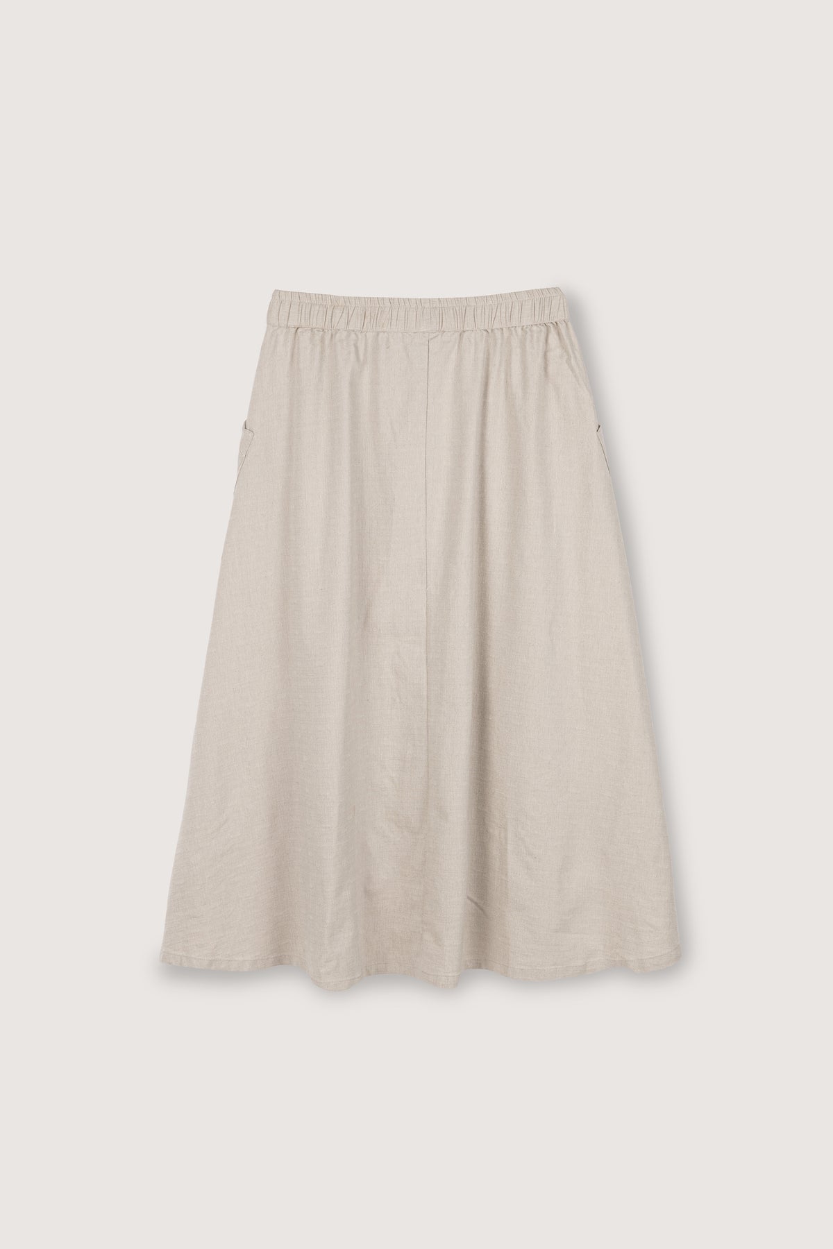 Beige Casual Midi Skirt - De Backers - 5