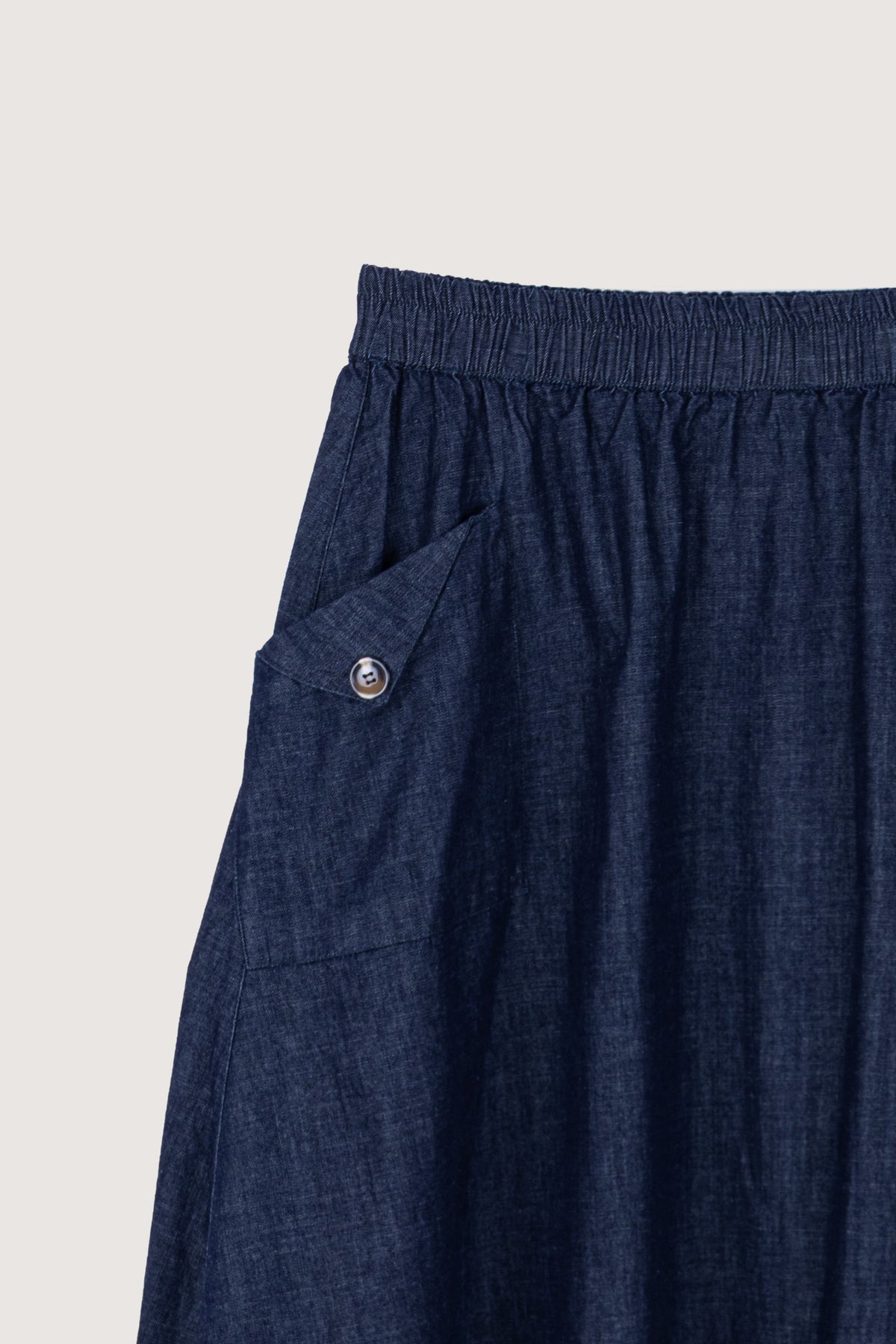 Dark Navy Casual Midi Skirt - De Backers - 2