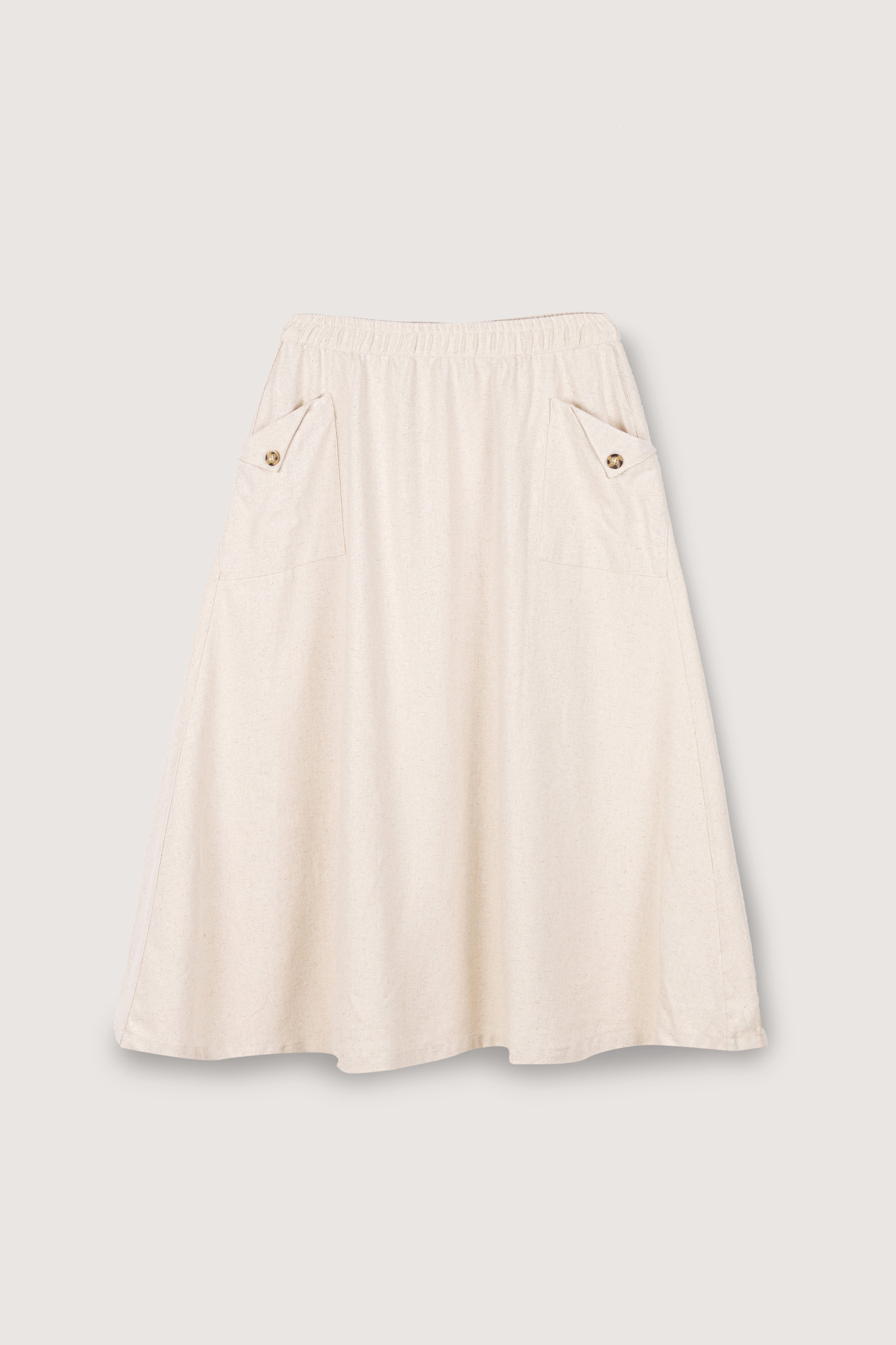 Cream Casual Midi Skirt - De Backers - 1