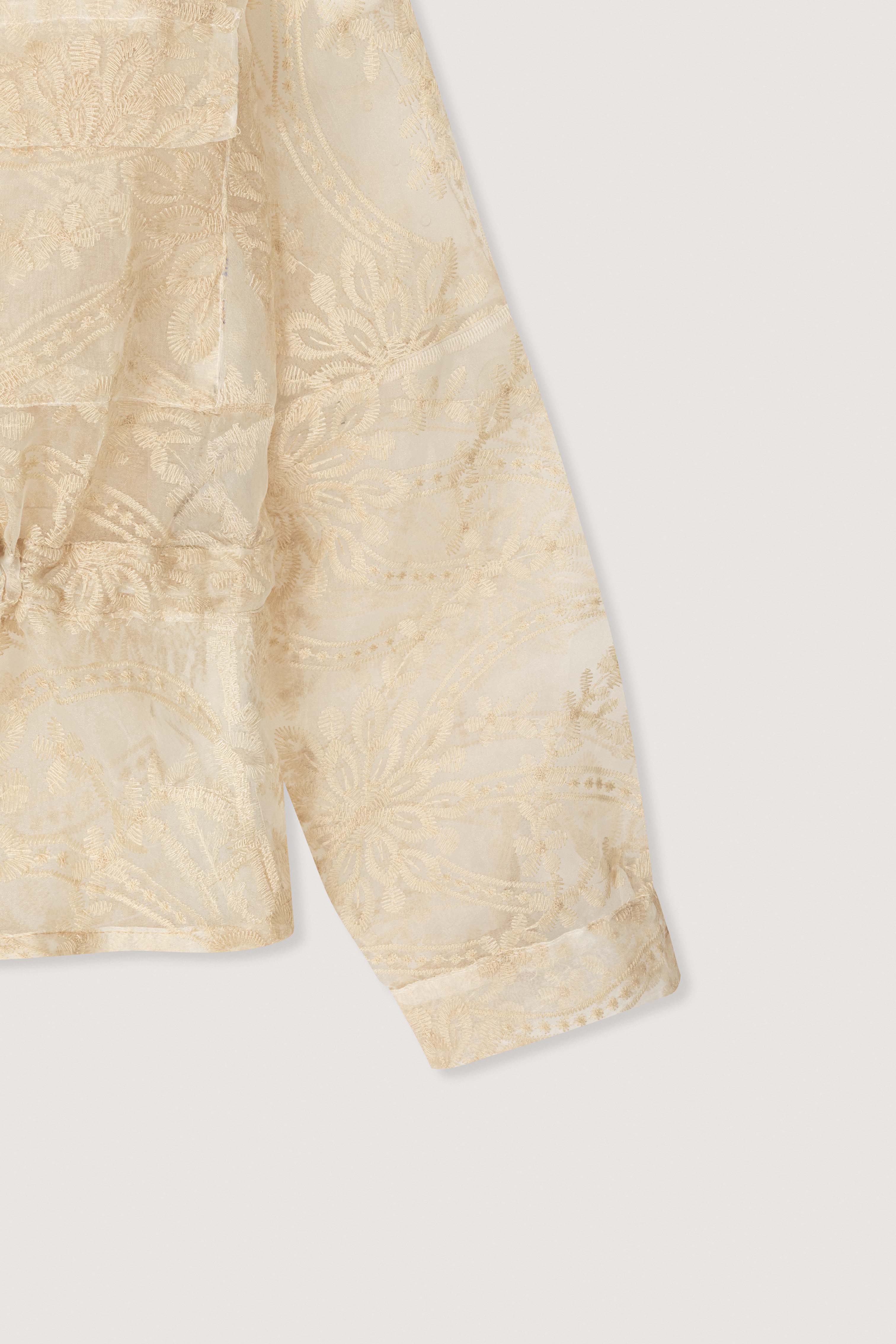 Champagne Chiffon Jacquard Jacket