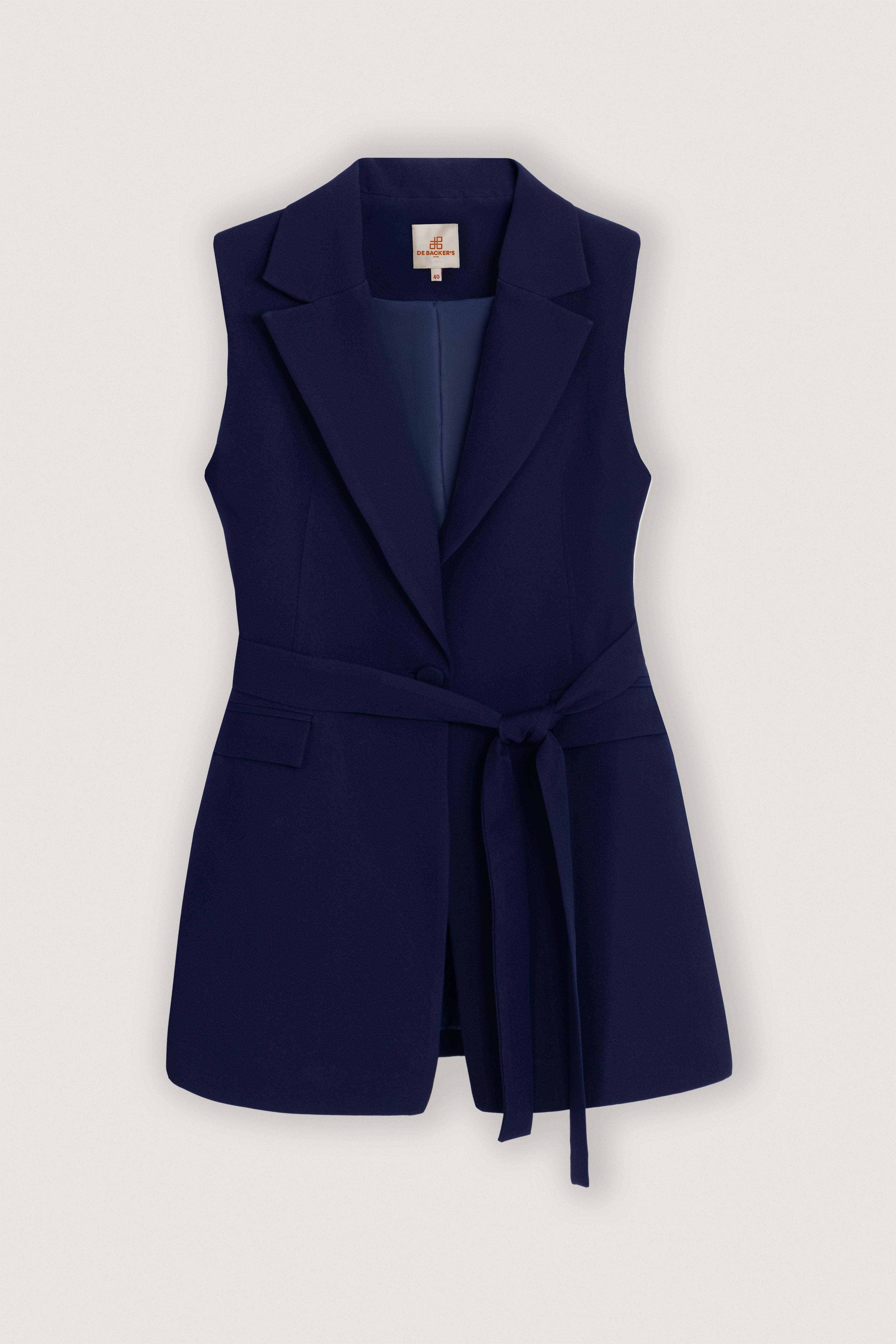 Long classic vest DW65S260501