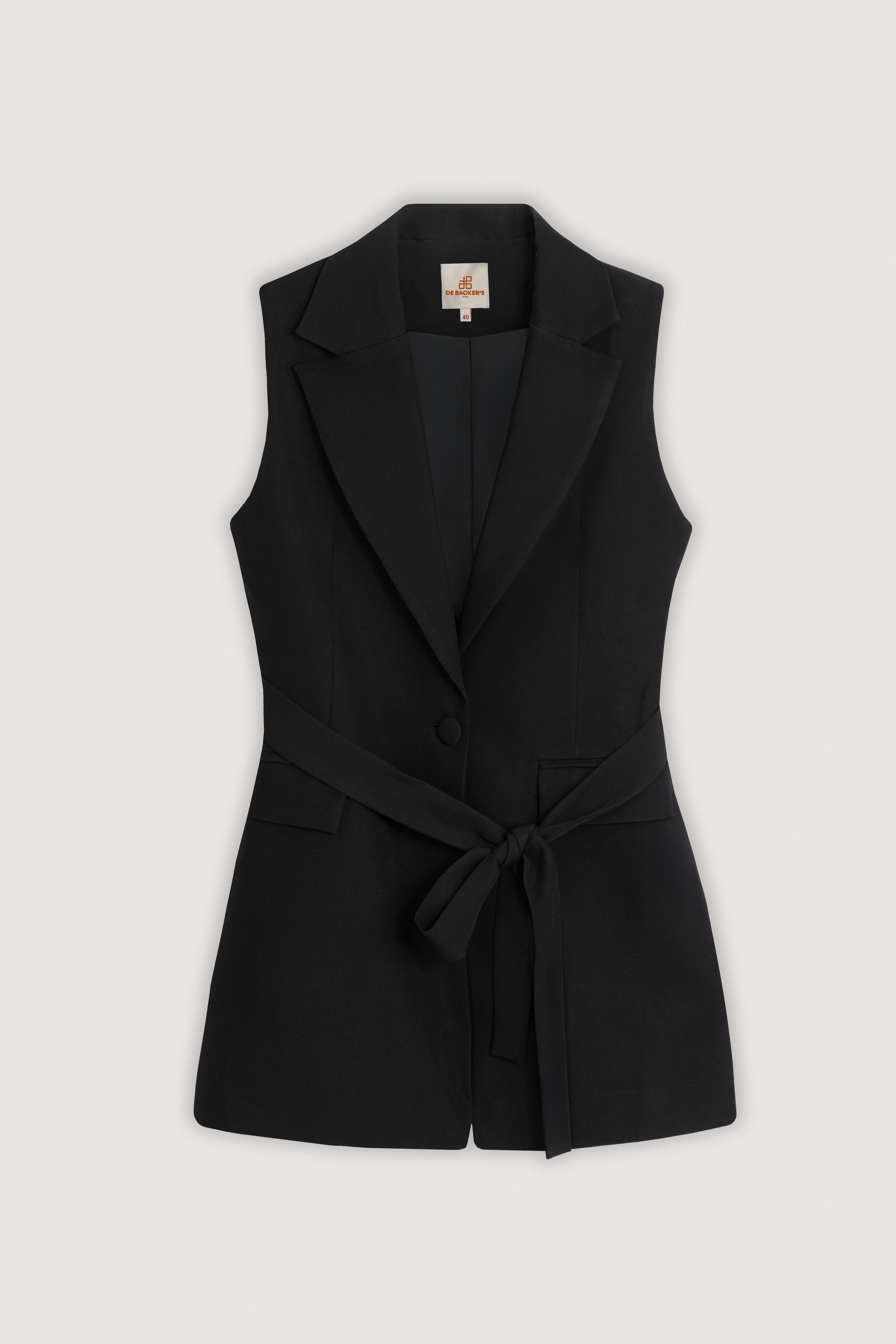 Long classic vest DW65S260502