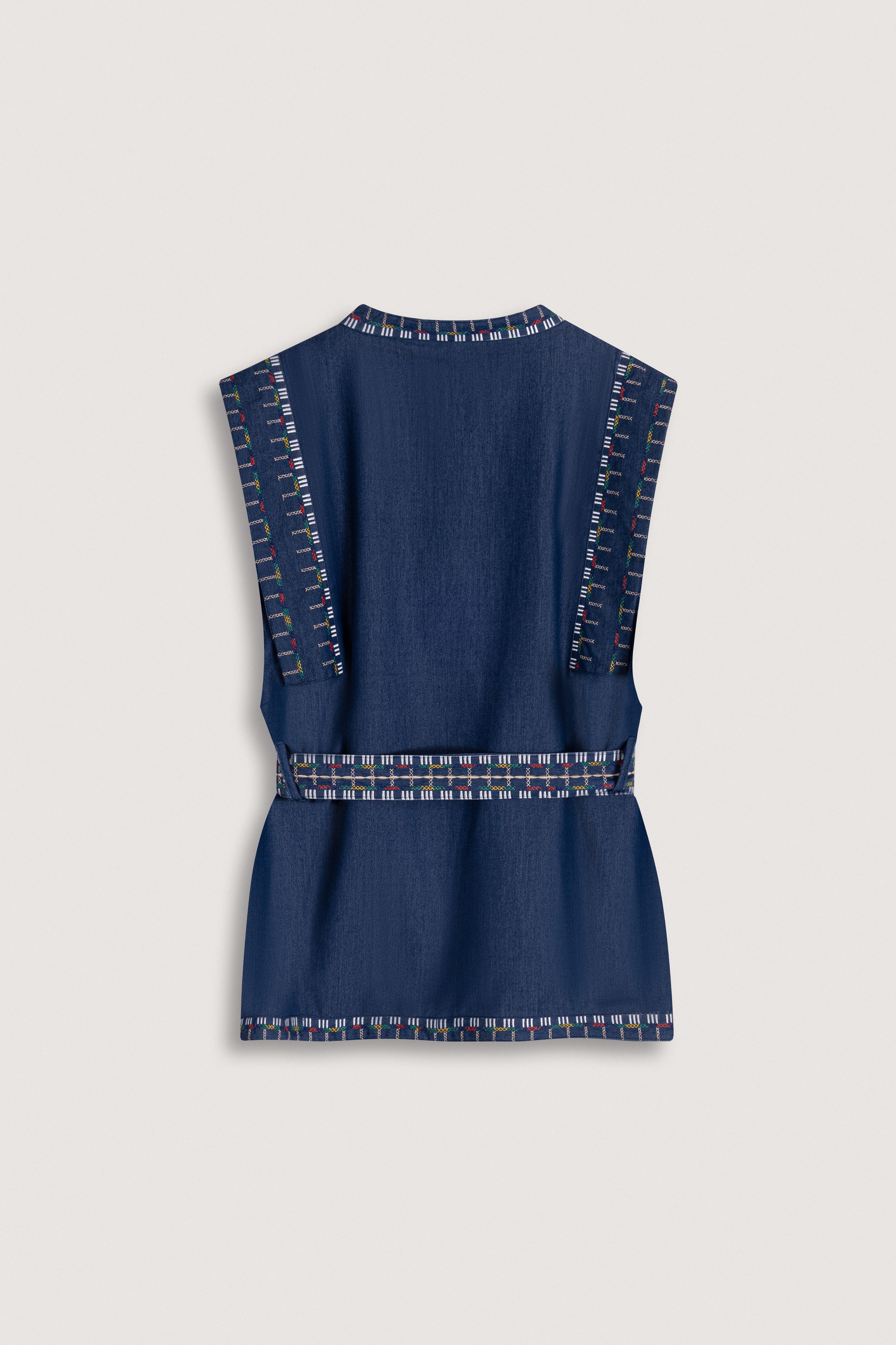 Dark Indigo Sleeveless Vest