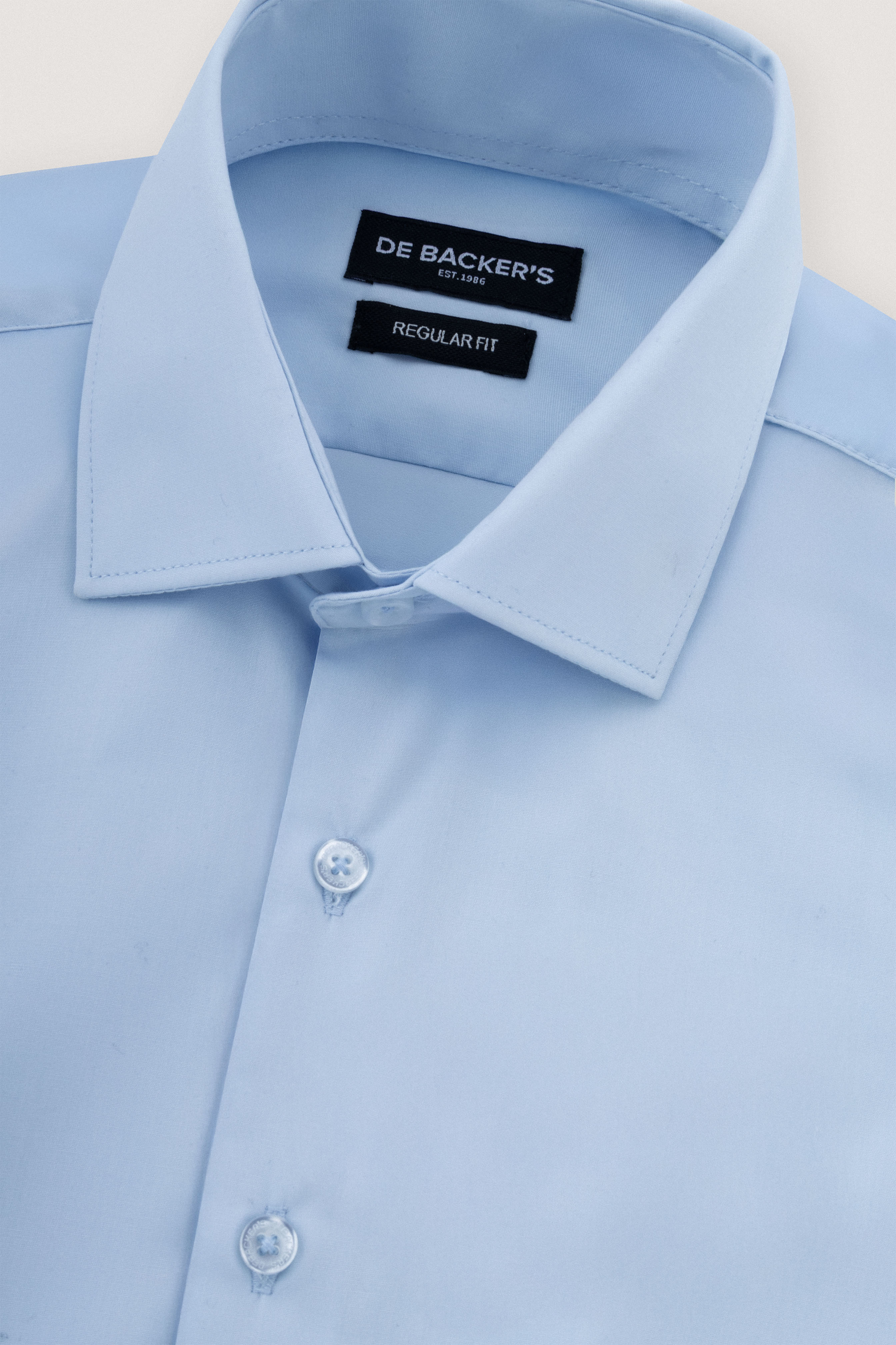 Light Bآlue Dacron Basic Classic Shirt (Copy)