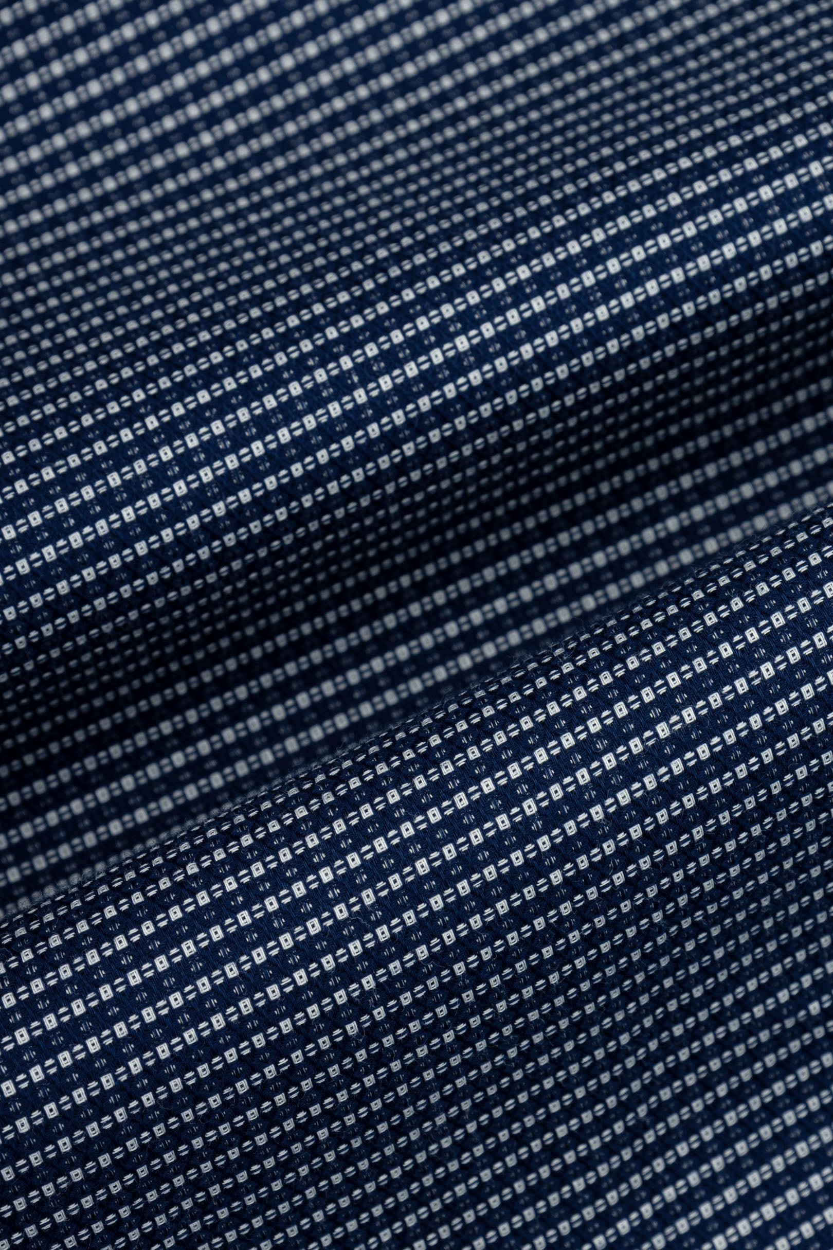 Navy Patterned Smart Casual Shirt